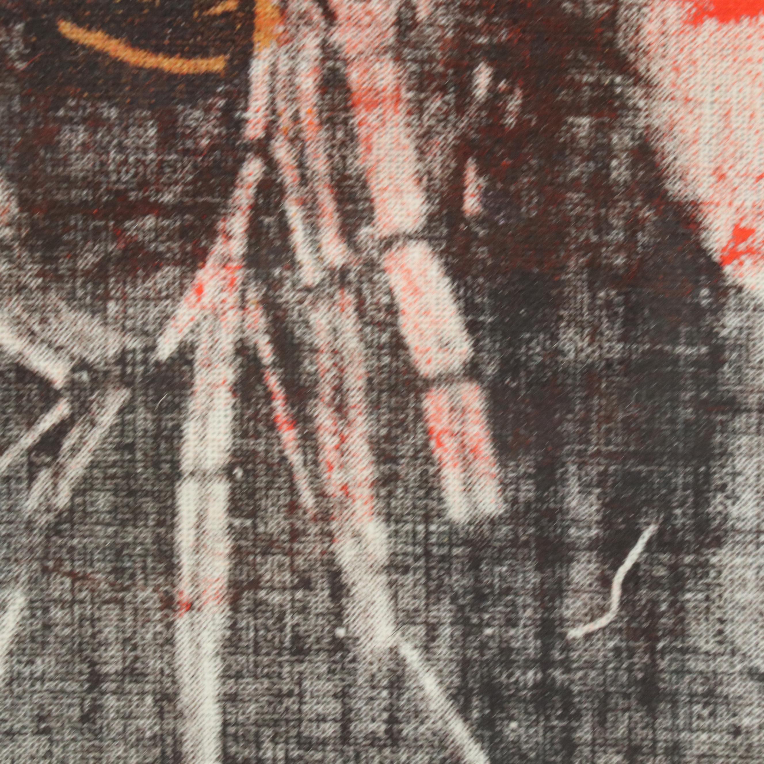 Eric Ajama Figural Surrealist Screenprint, 21st Century