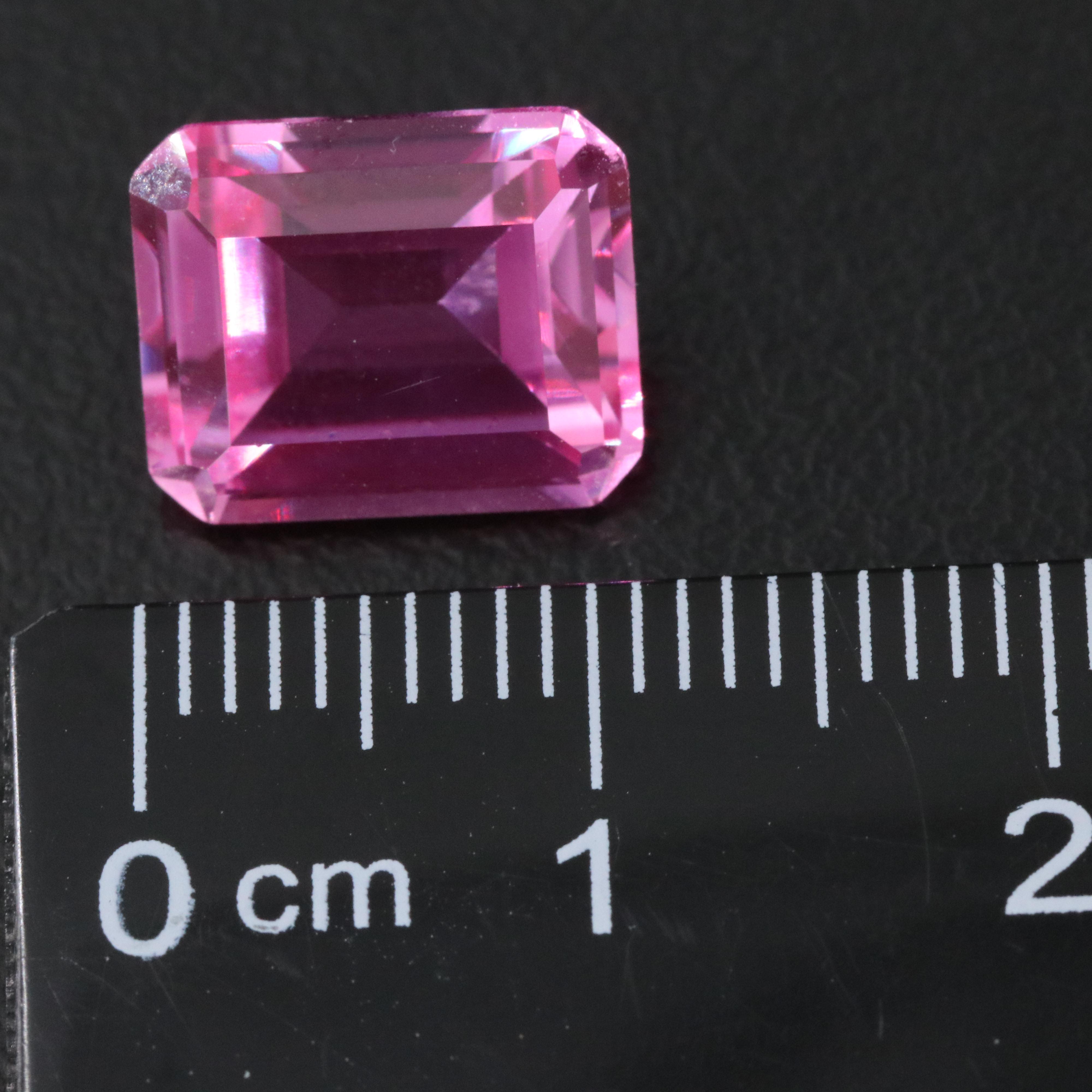Loose 6.01 CT Lab Grown Sapphire