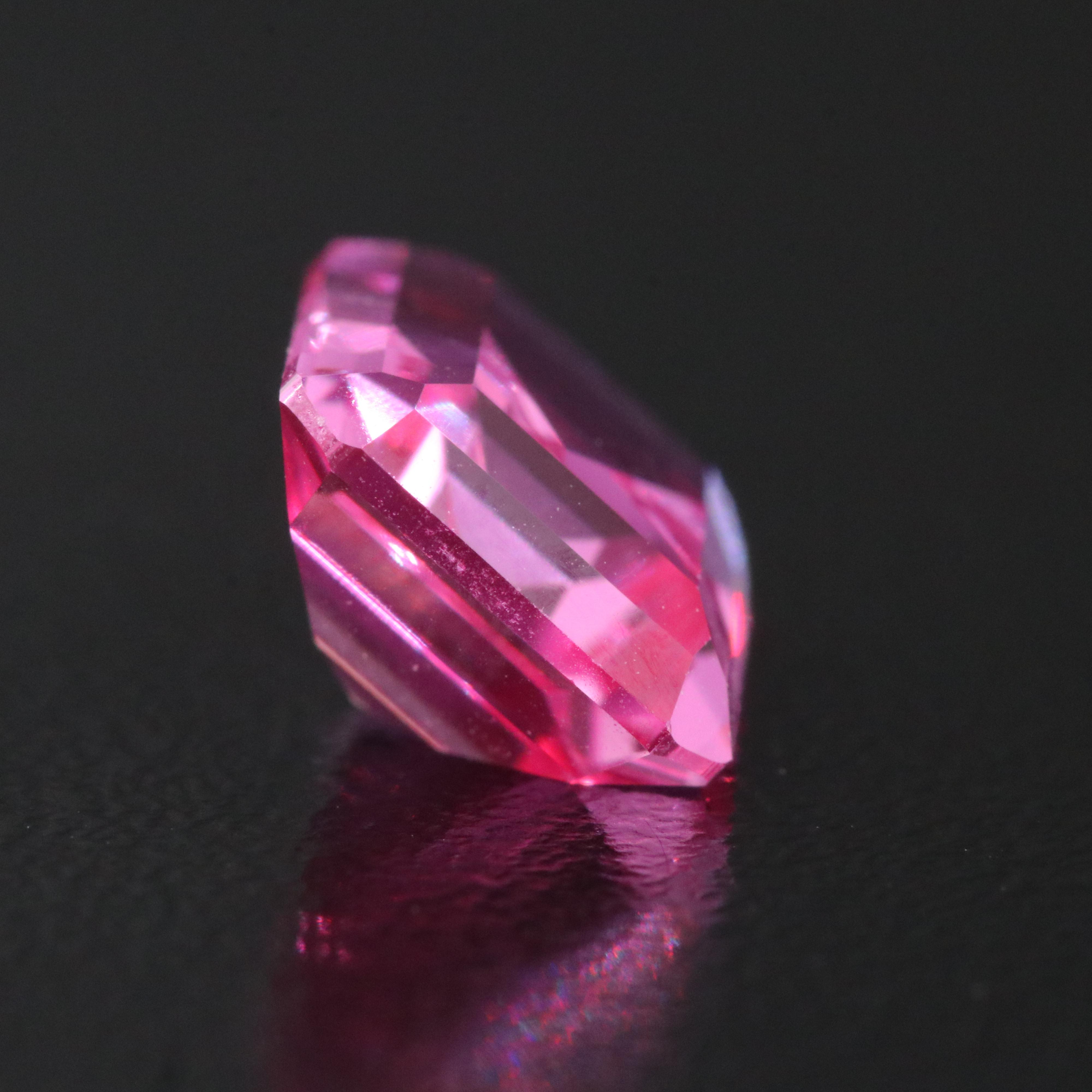 Loose 6.01 CT Lab Grown Sapphire