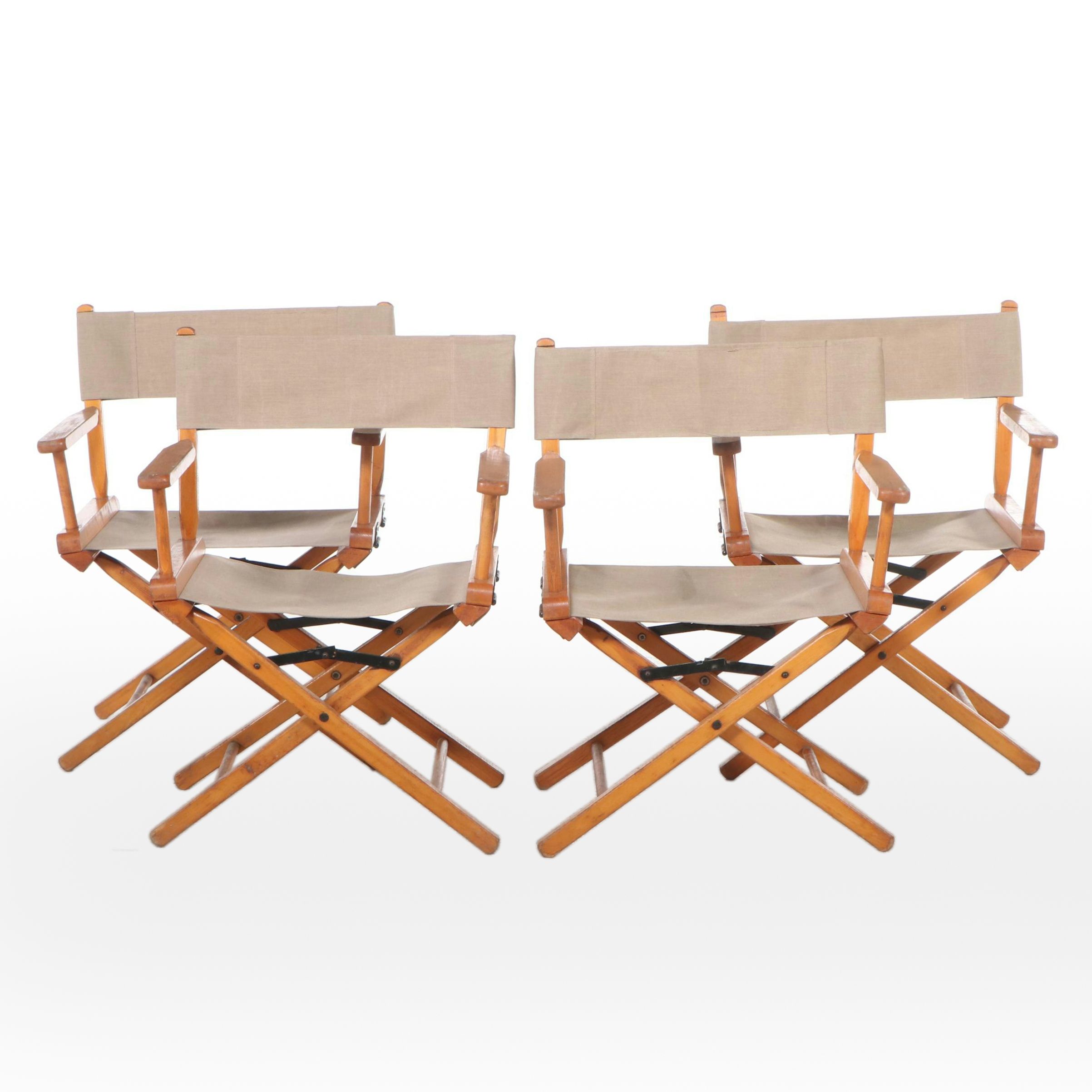 Four Folding Director's Chairs