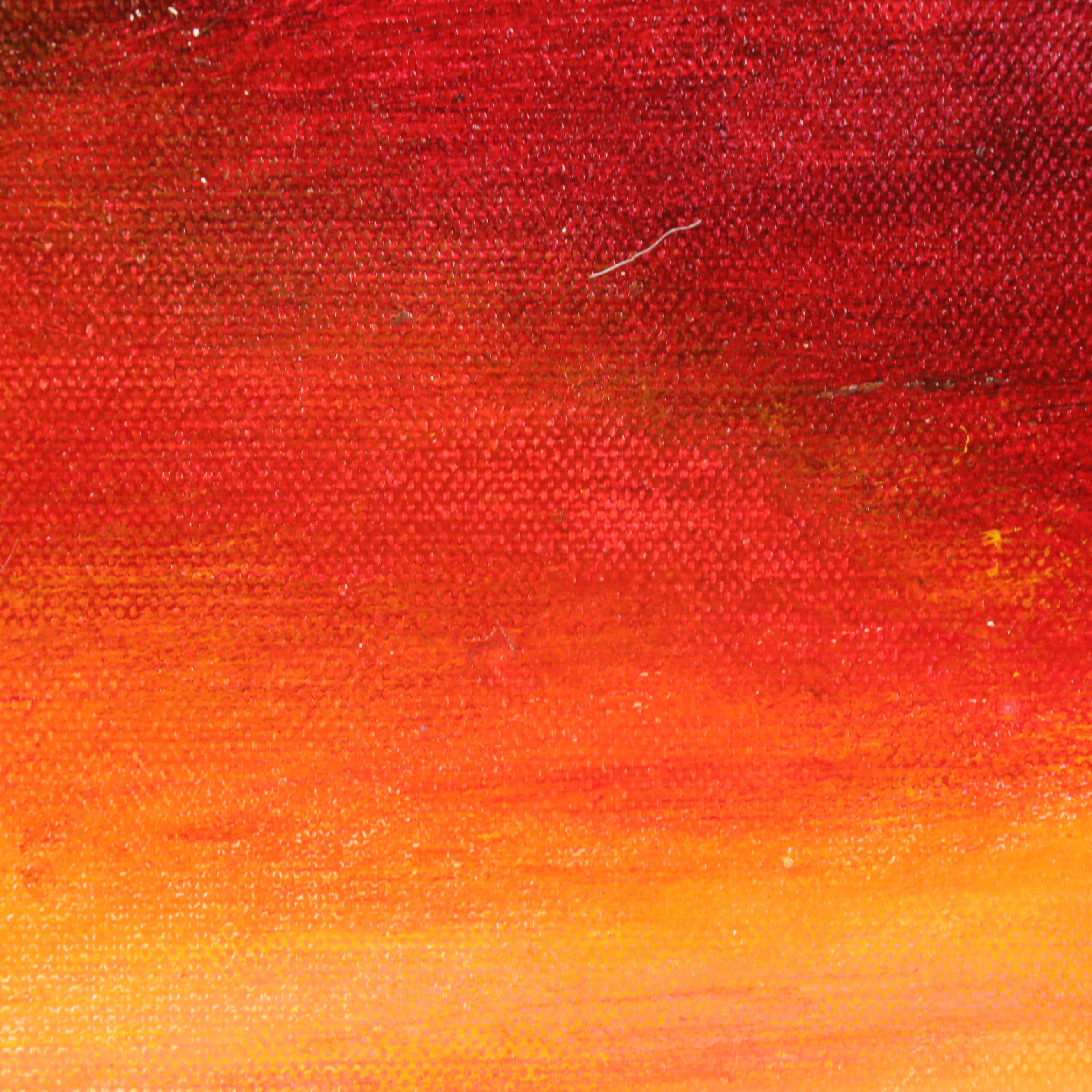 Robert R. Lackney Sunrise Landscape Acrylic Painting "First Light," 21st Century