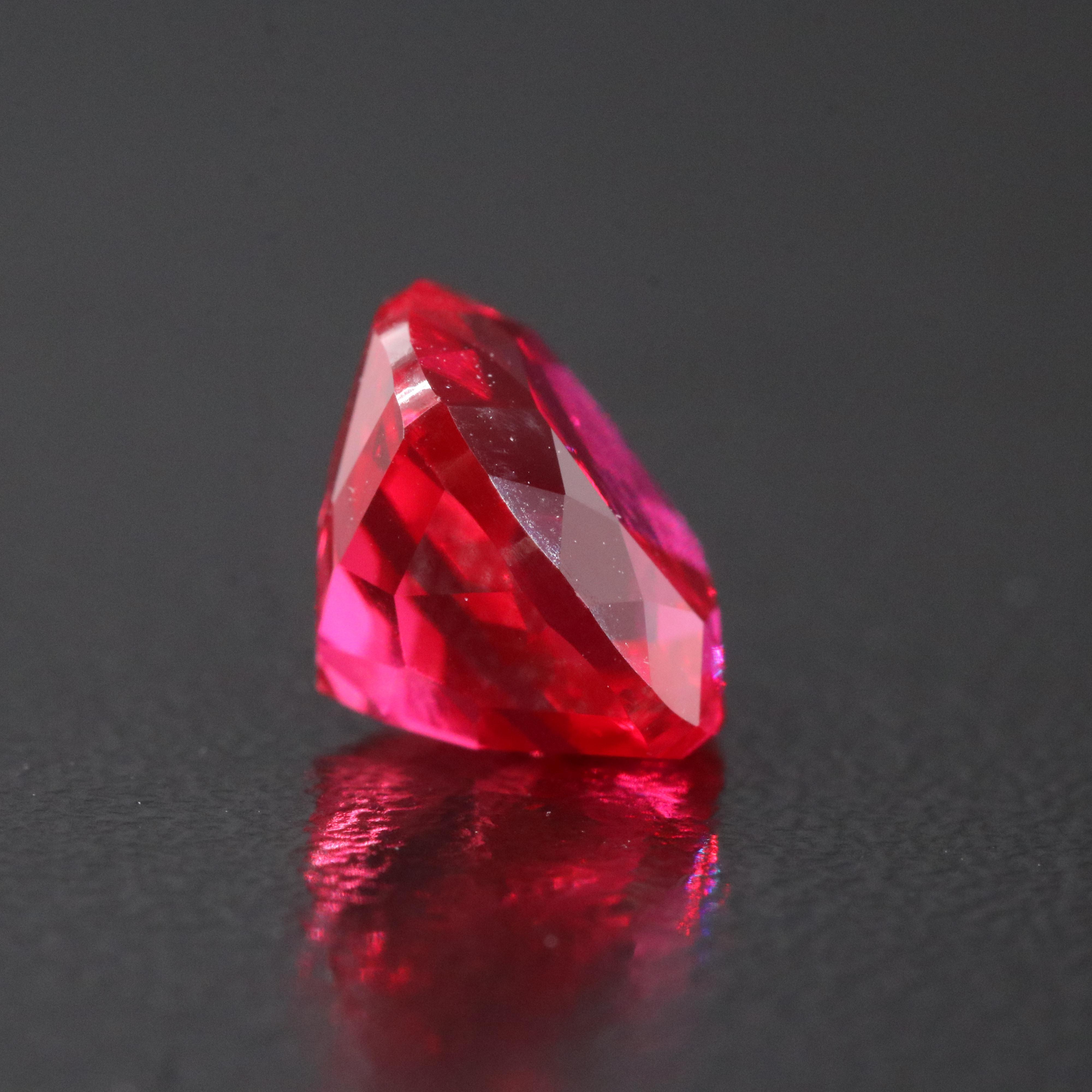 Loose 4.51 CT Lab Grown Ruby