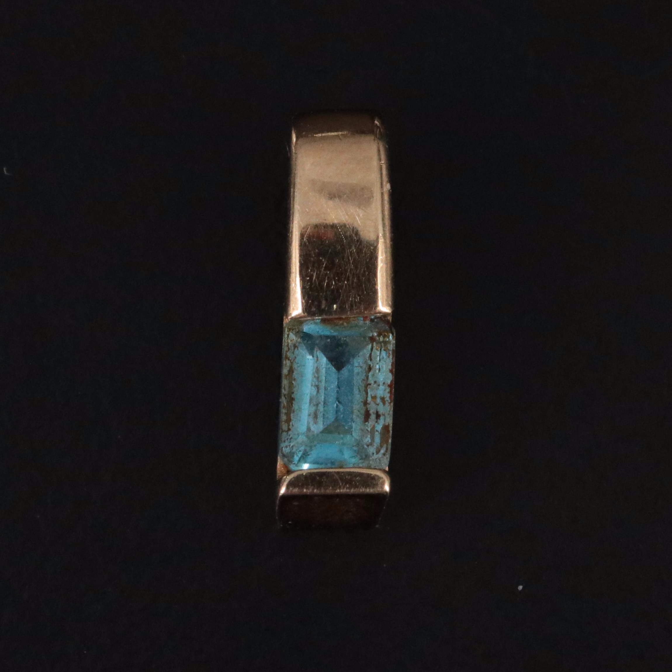 14K Topaz Pendant