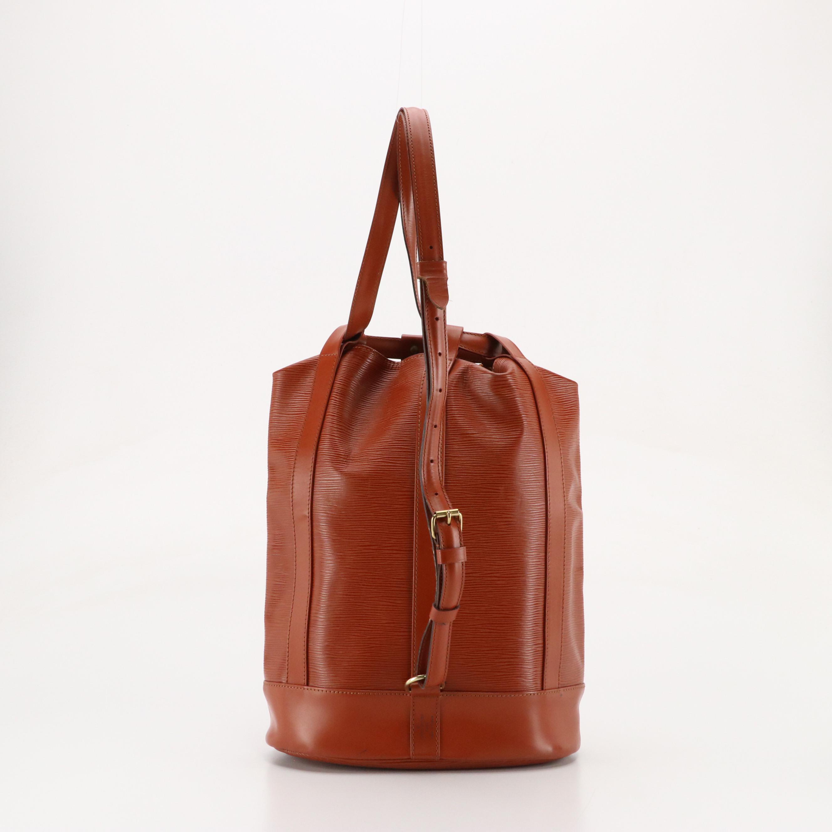 Louis Vuitton Randonnée PM Sling Bag in Kenyan Fawn Epi/Smooth Leather