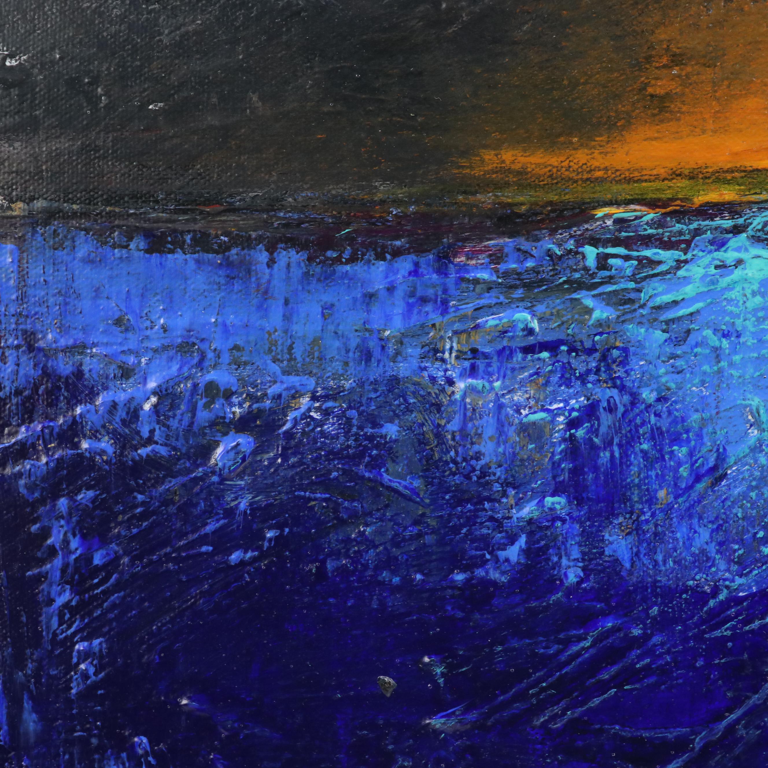 Robert R. Lackney Landscape Acrylic Painting "Winter Solstice," 21st Century