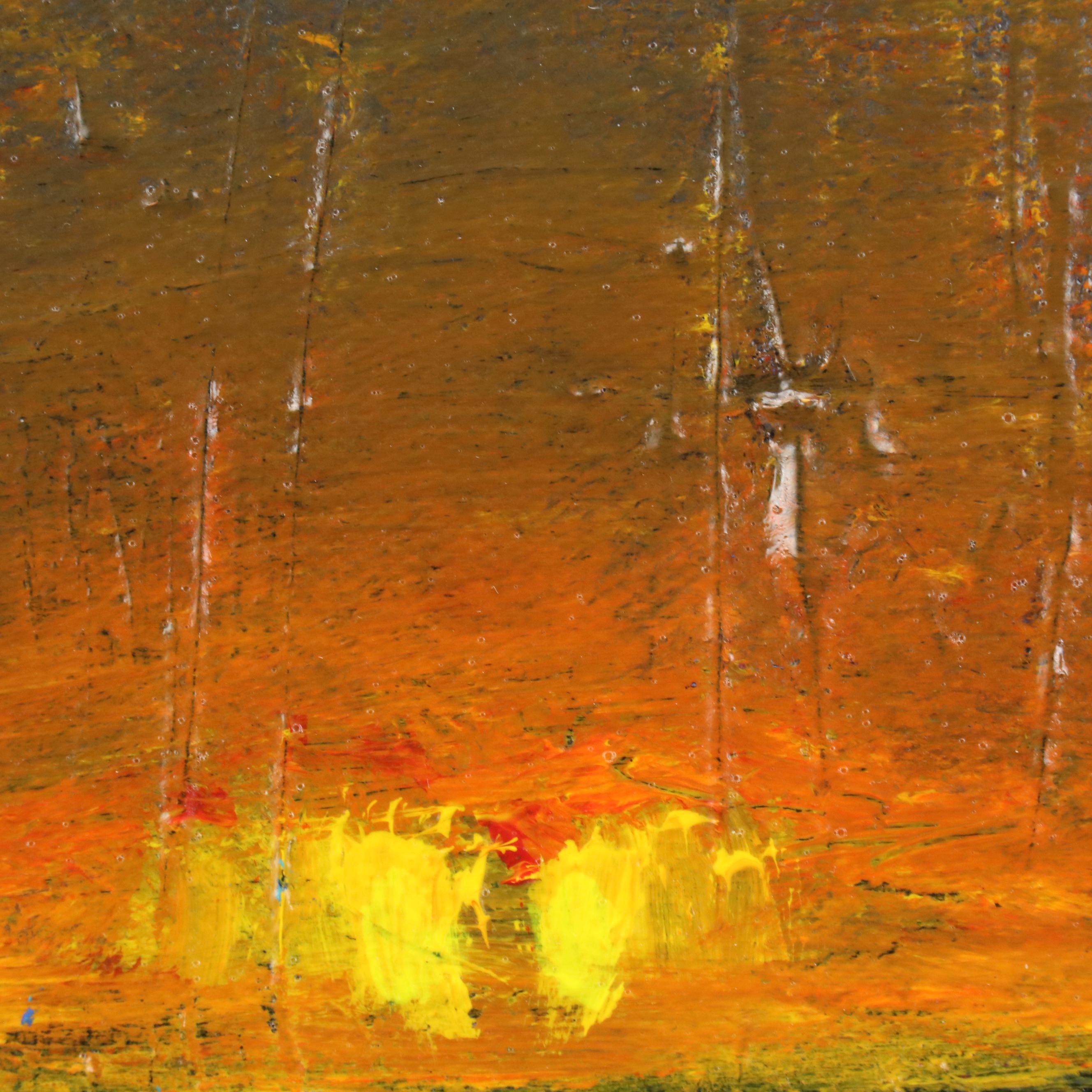 Robert R. Lackney Landscape Acrylic Painting "Winter Solstice," 21st Century