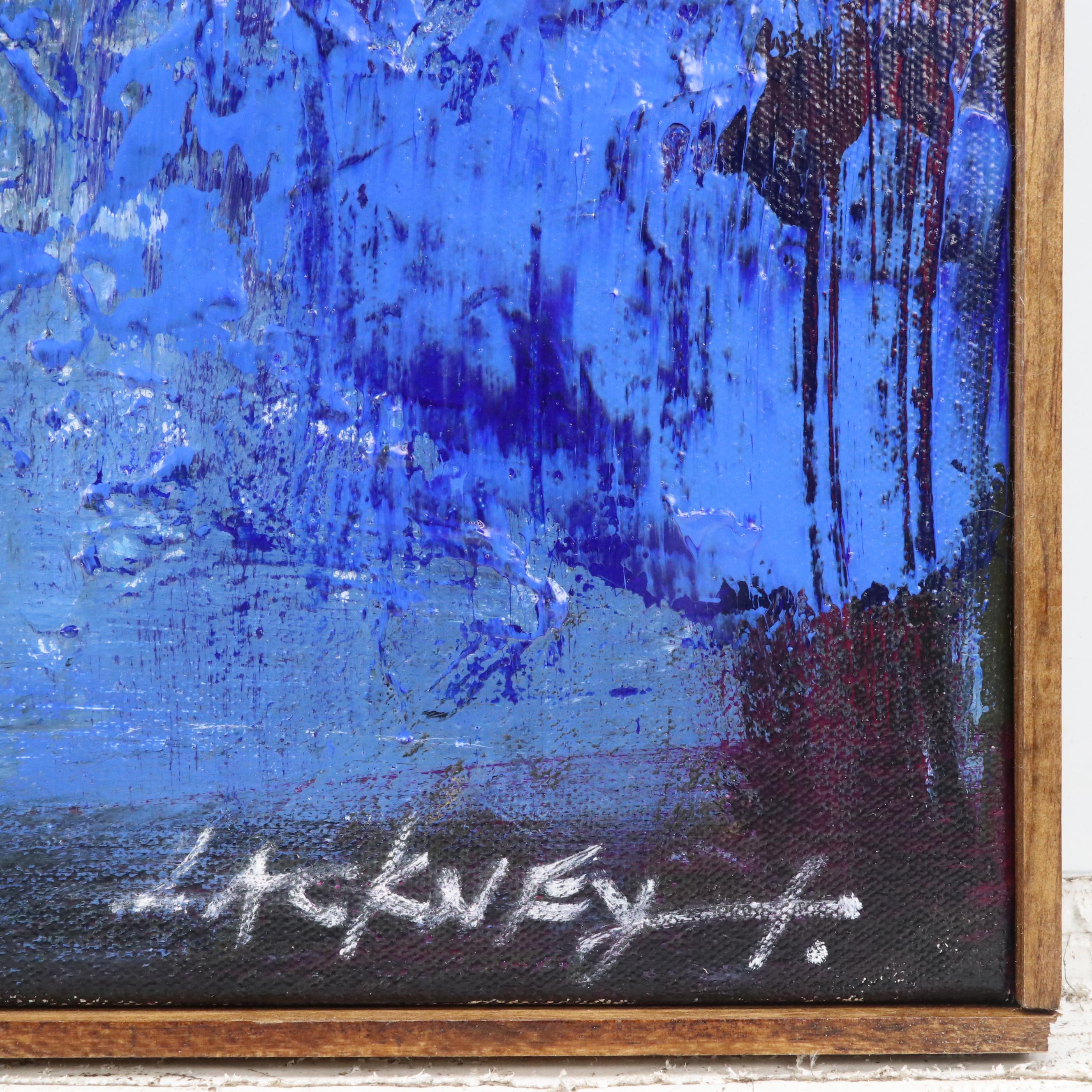 Robert R. Lackney Landscape Acrylic Painting "Winter Solstice," 21st Century