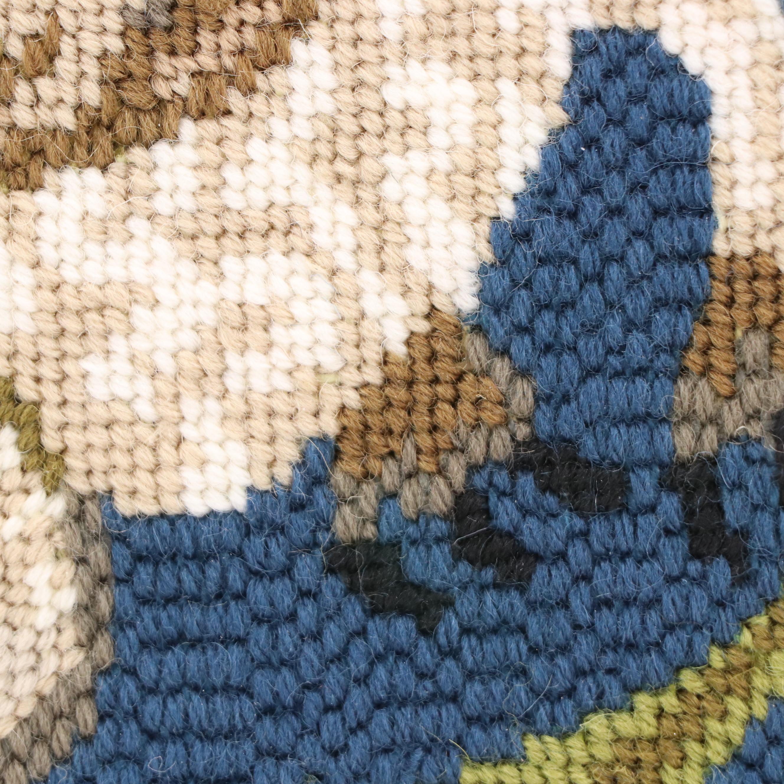 Kathleen Graf Needlepoint Panel "Owls" Design by Beth Russell