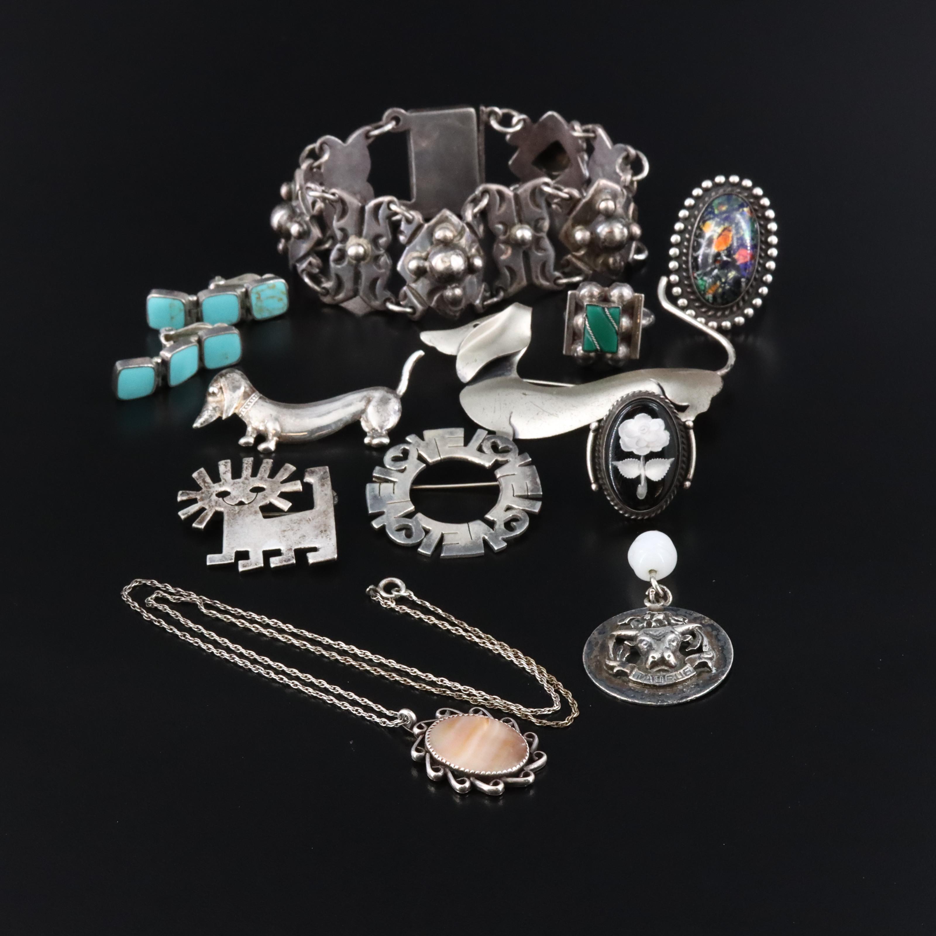 Vintage Sterling Gemstone Jewelry Collection Featuring Beau Sterling
