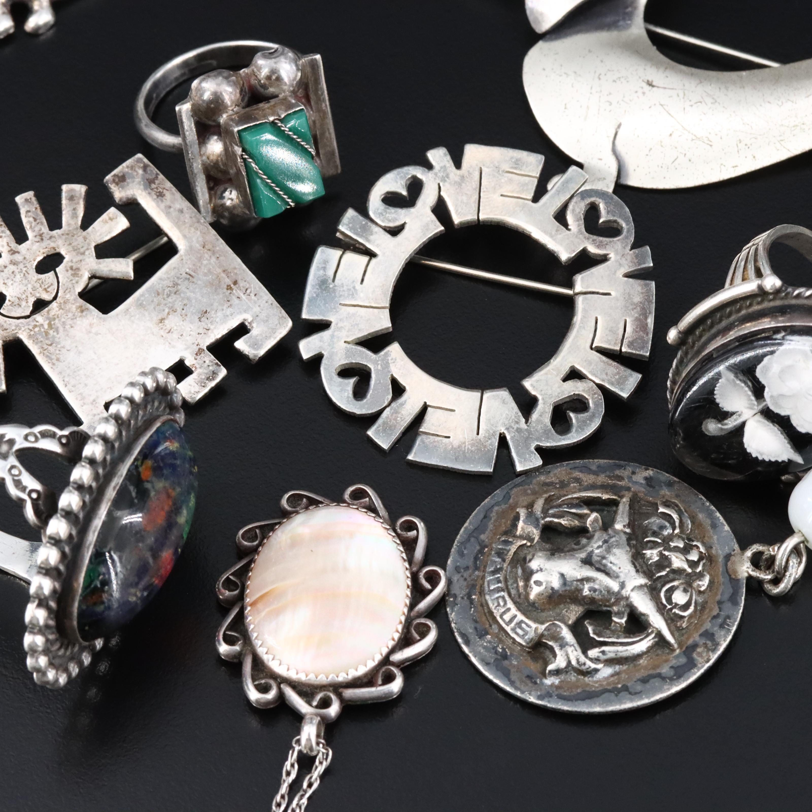 Vintage Sterling Gemstone Jewelry Collection Featuring Beau Sterling