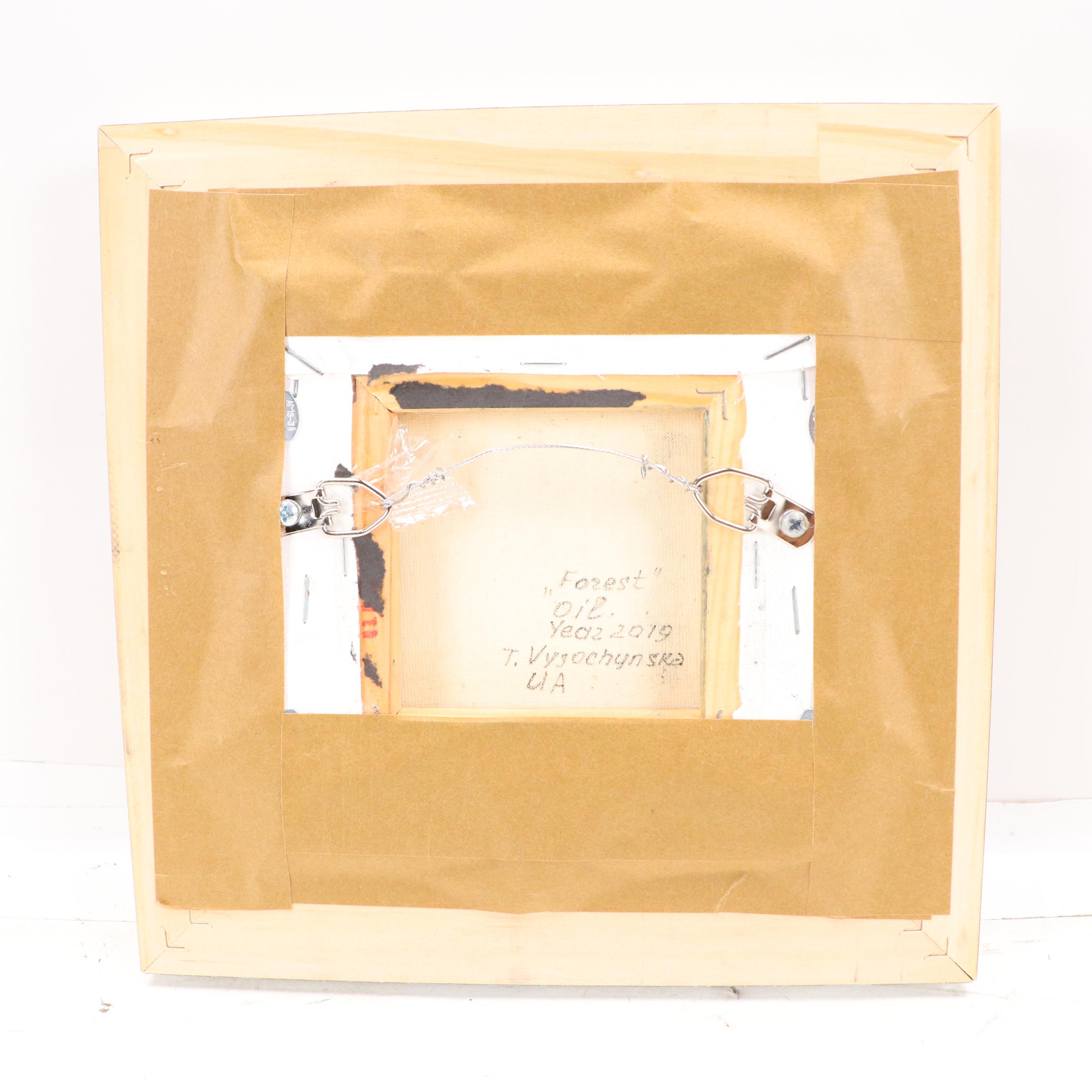 Tetiana Vysochynska Landscape Oil Painting "Forest," 2019