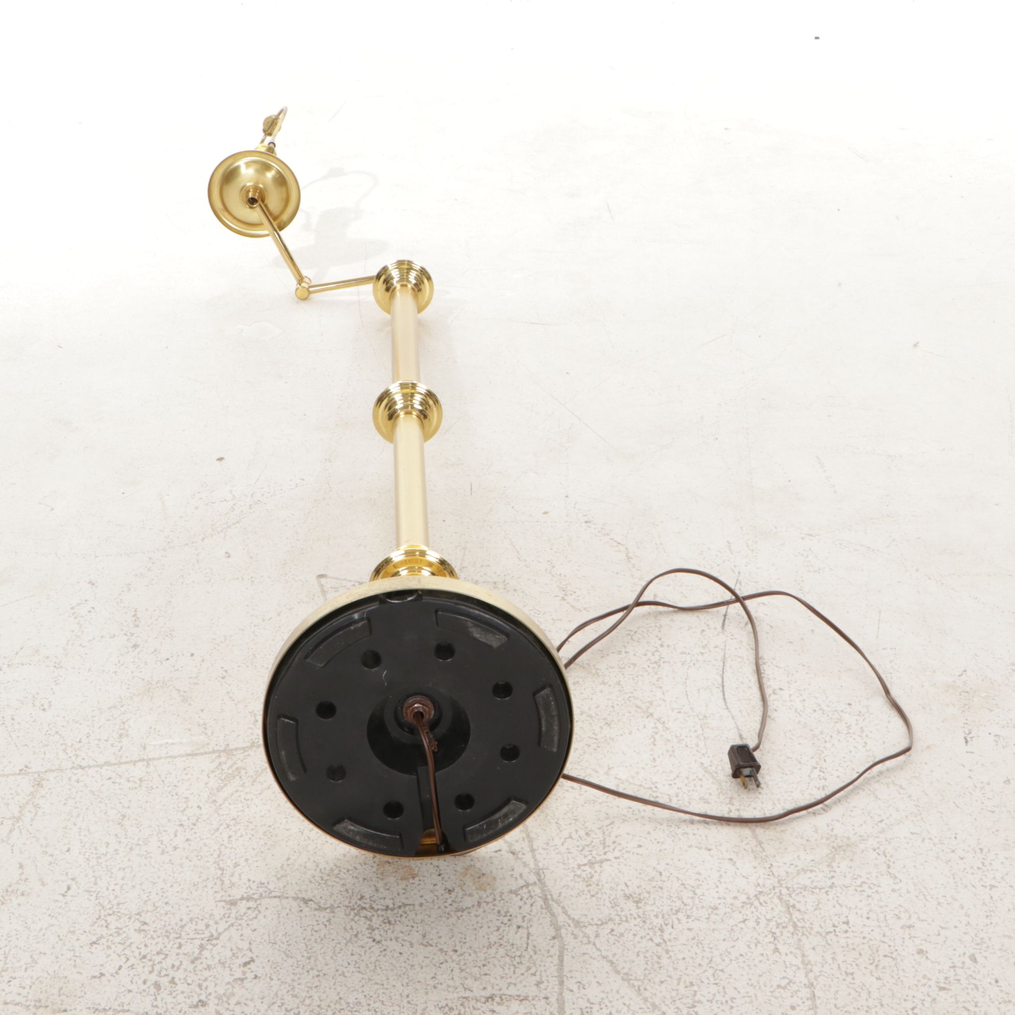 Quoizel Brass Swing-Arm Floor Lamp, 21st Century