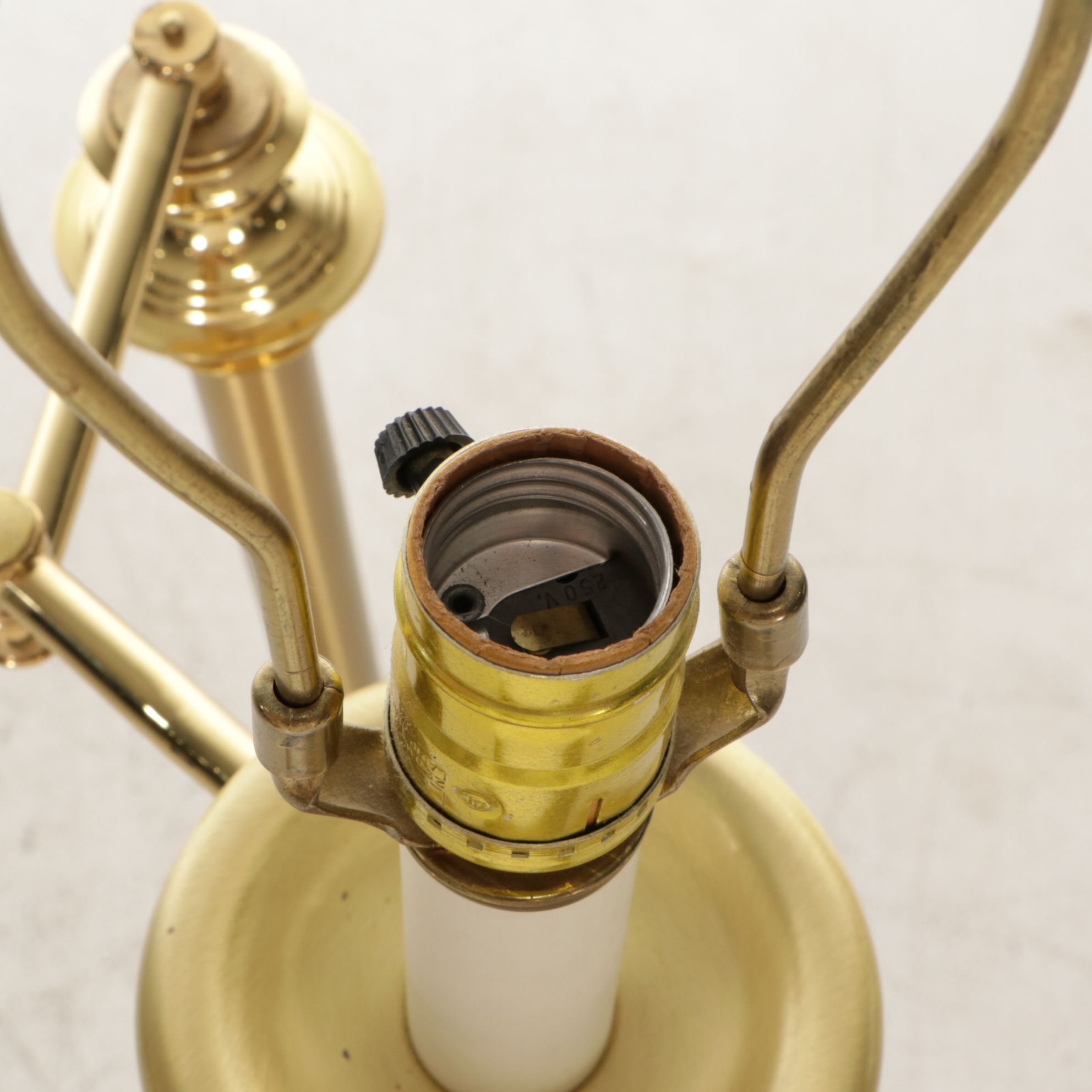 Quoizel Brass Swing-Arm Floor Lamp, 21st Century