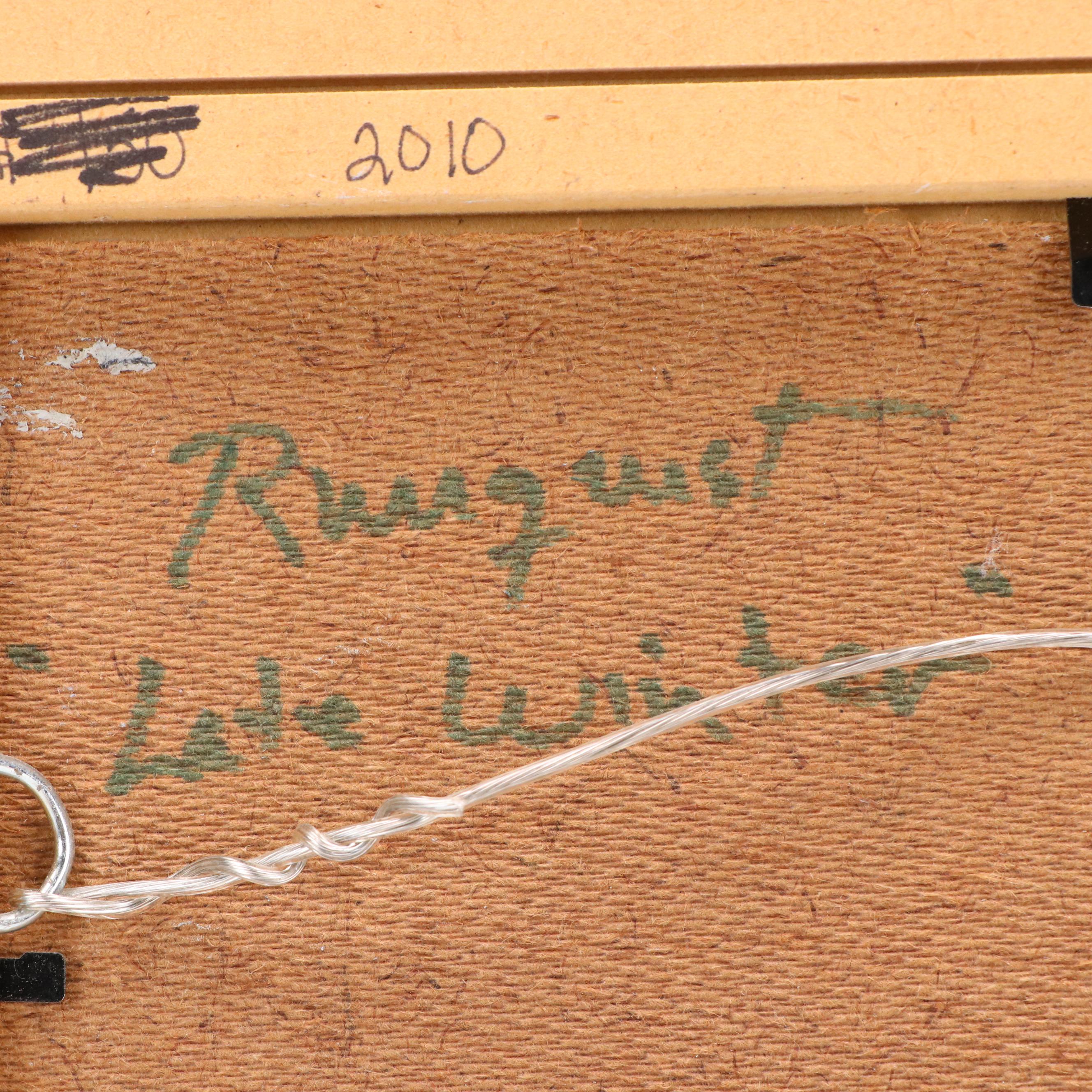 Runquist Landscape Oil Painting "Late Winter." 2009