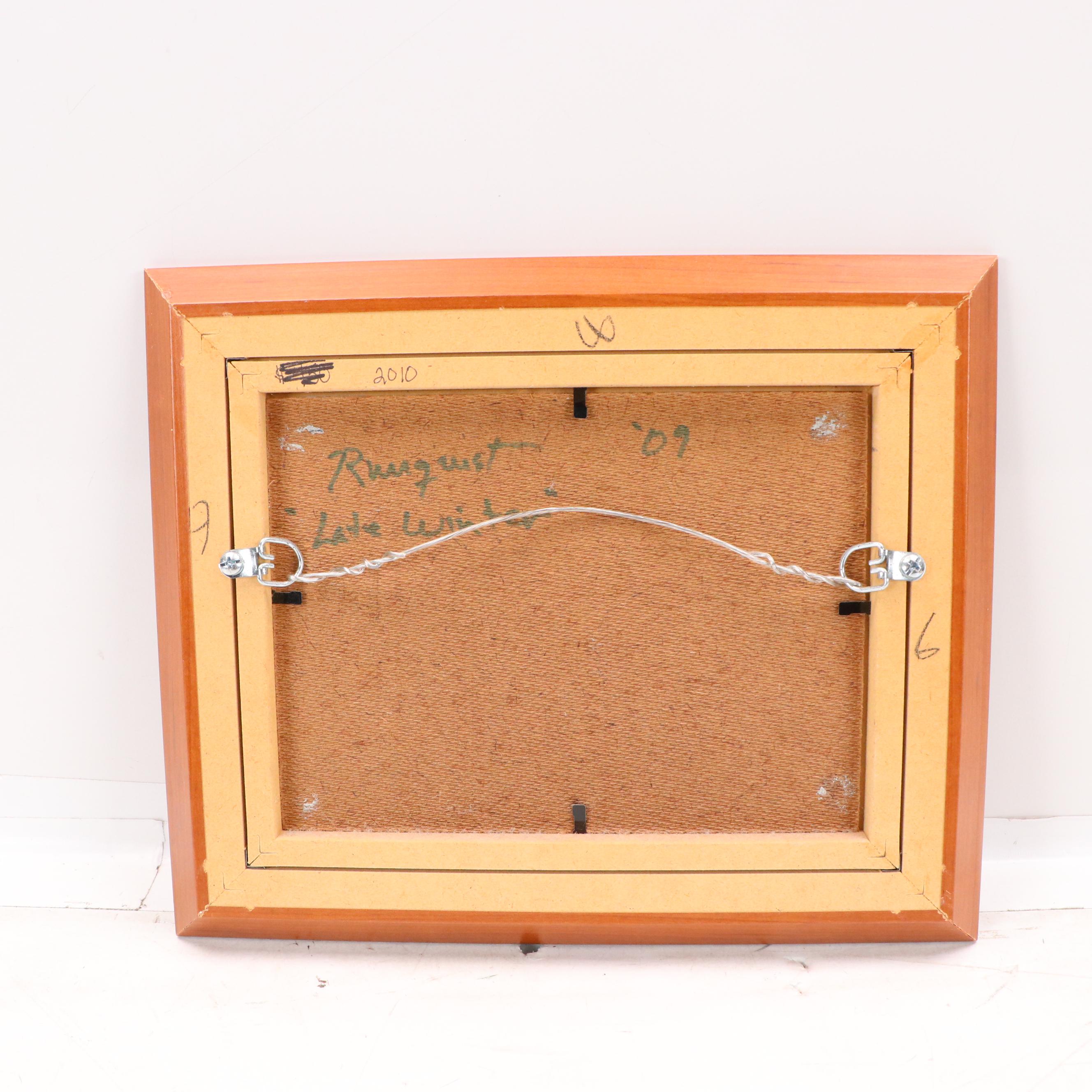 Runquist Landscape Oil Painting "Late Winter." 2009