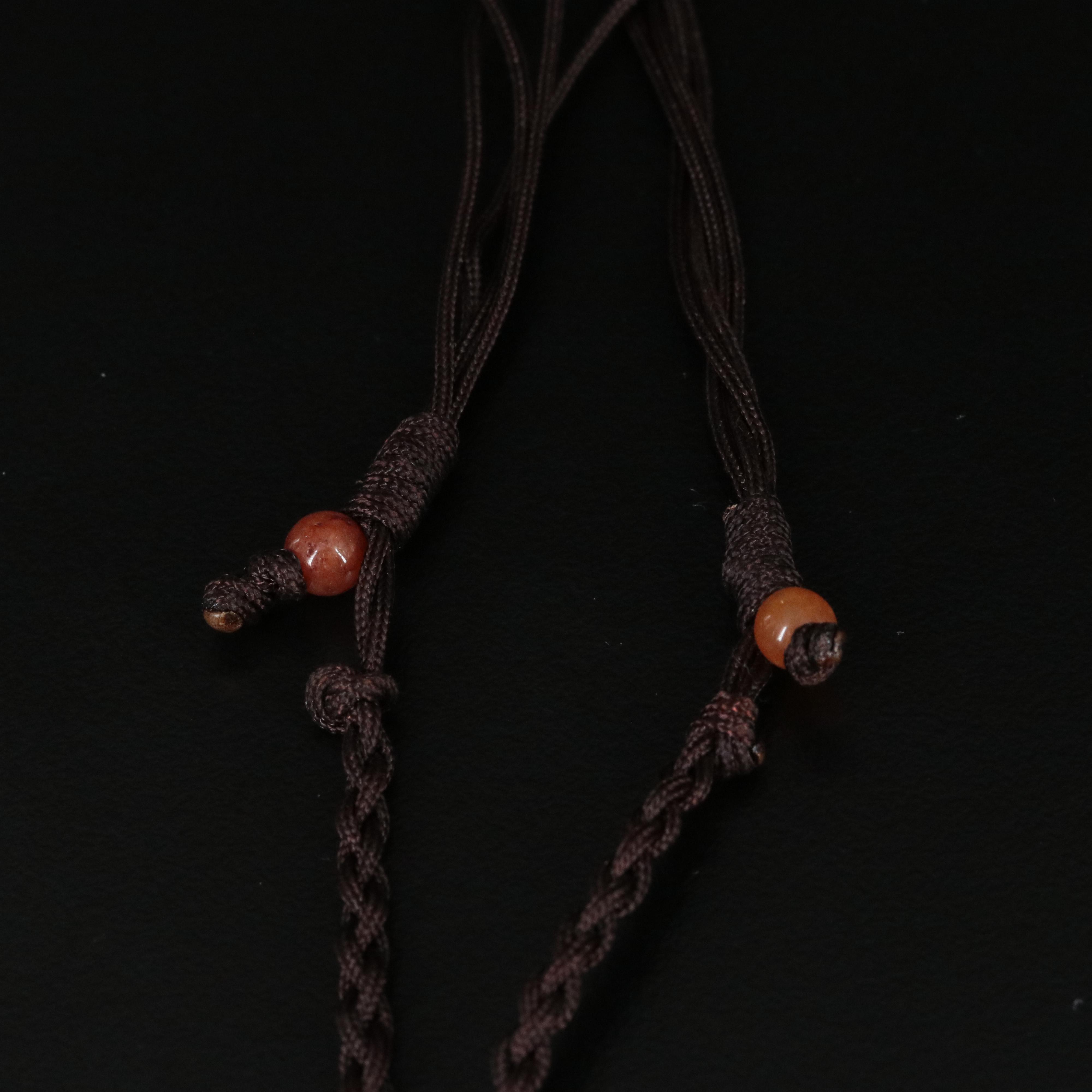 Carved Quartzite Flower Necklace