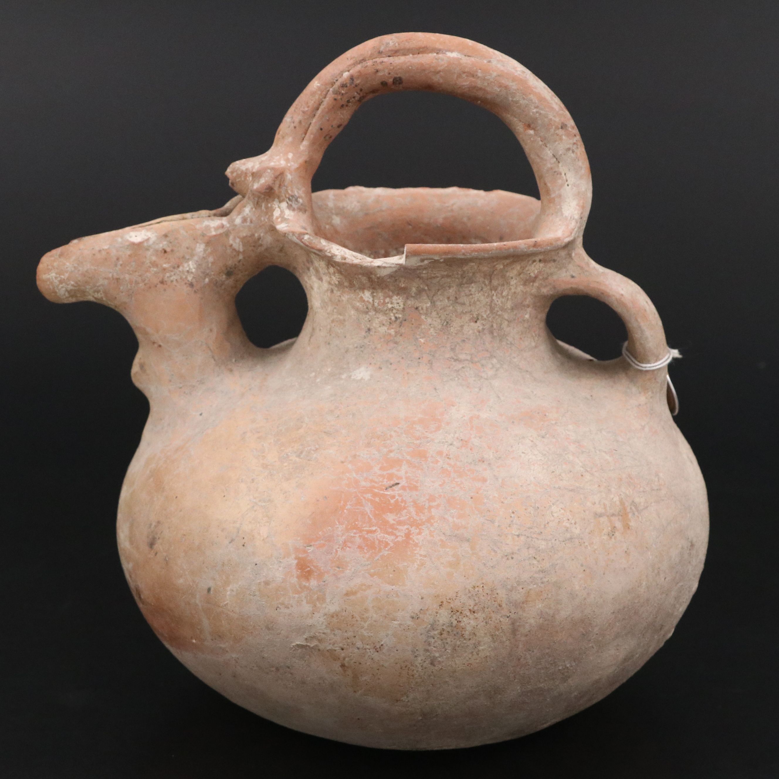 Persian Pottery Crane Spout Vessel, Circa 1st Millennium BCE