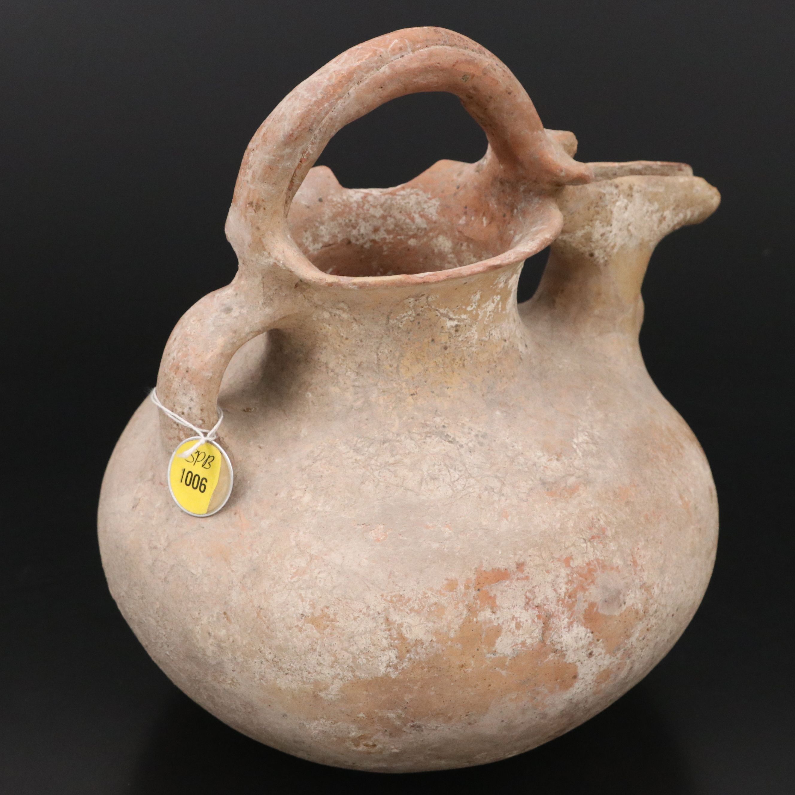 Persian Pottery Crane Spout Vessel, Circa 1st Millennium BCE