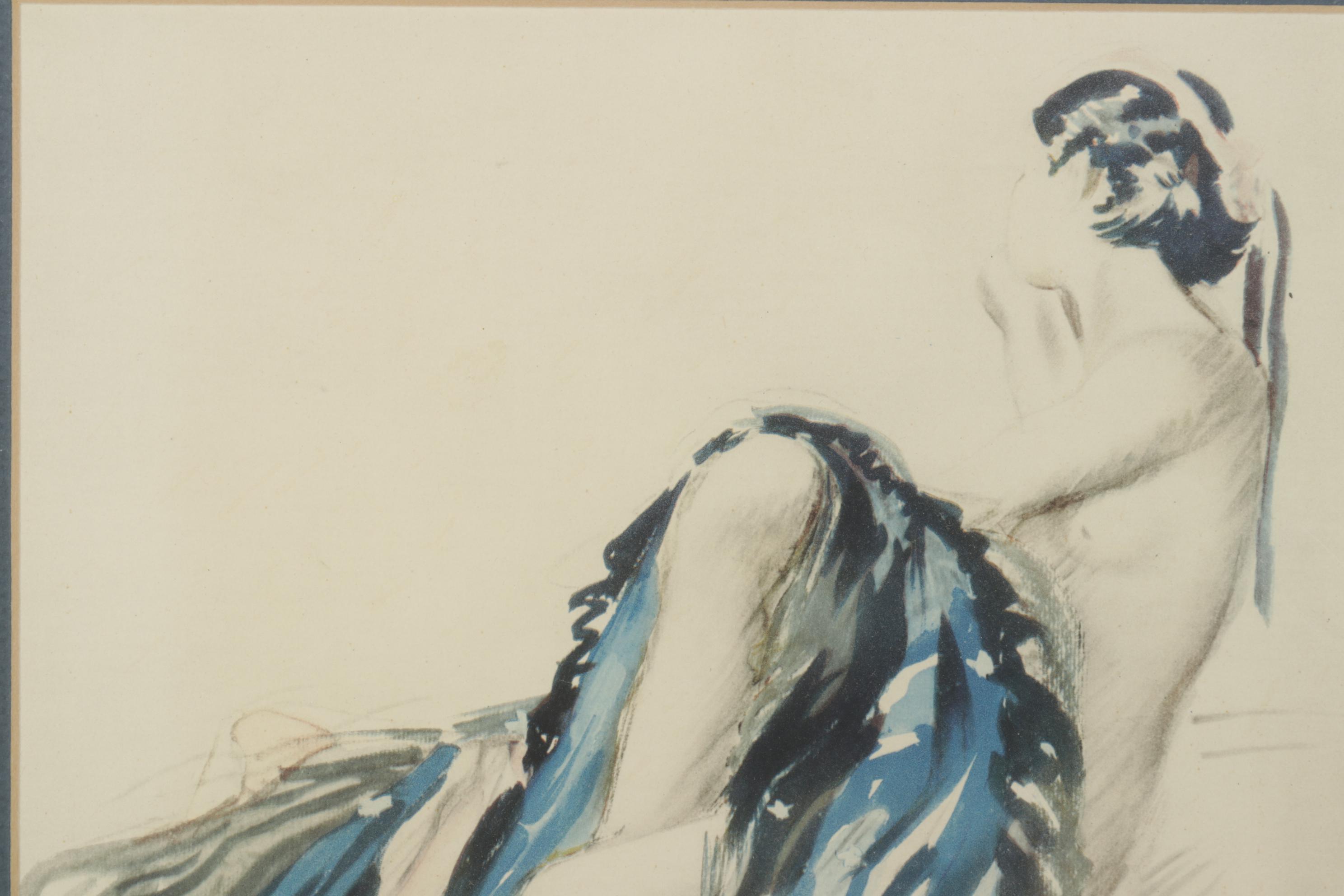 Giclée after Adrien Désiré Étienne "Veiled Nudity"