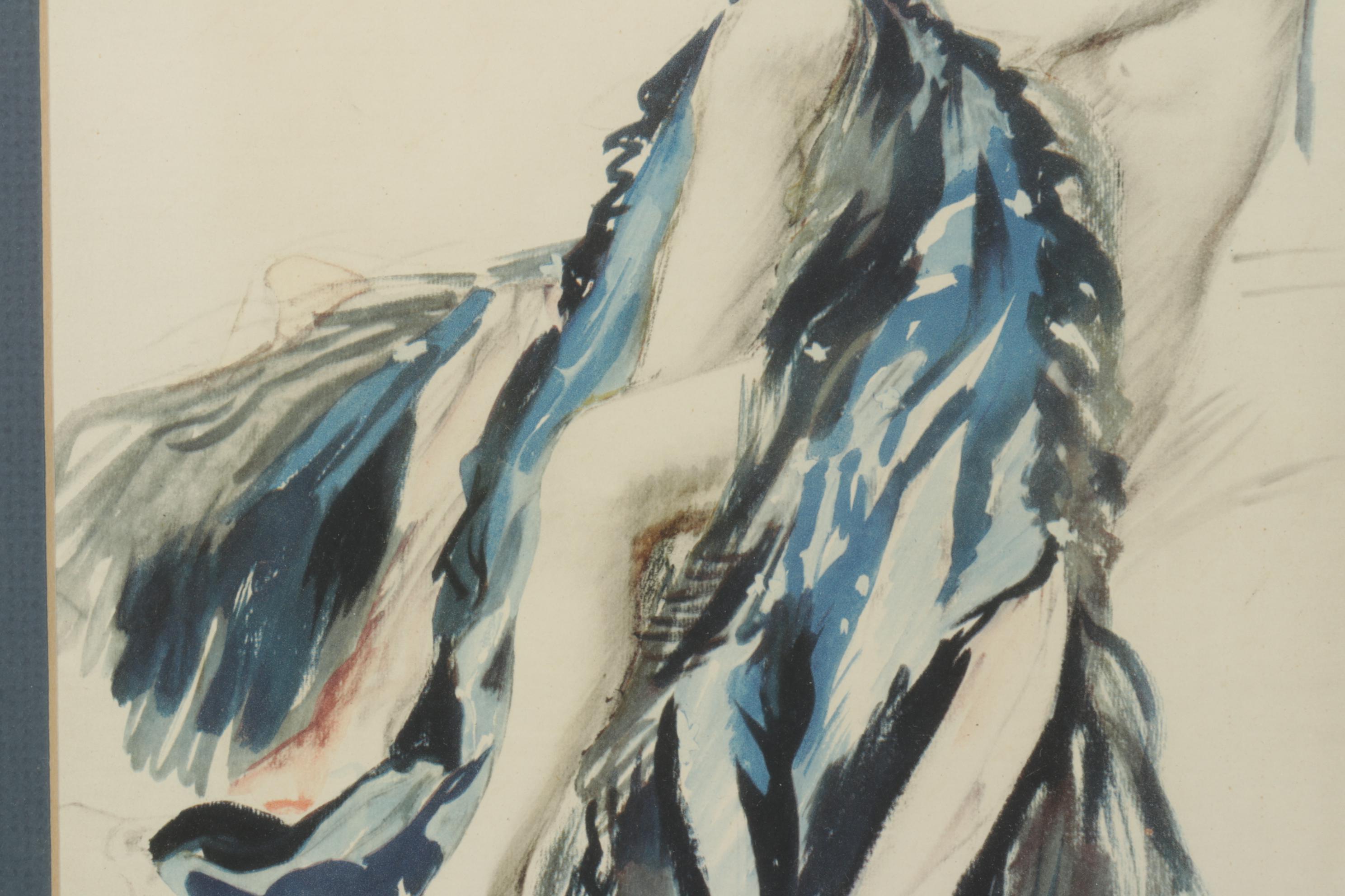 Giclée after Adrien Désiré Étienne "Veiled Nudity"