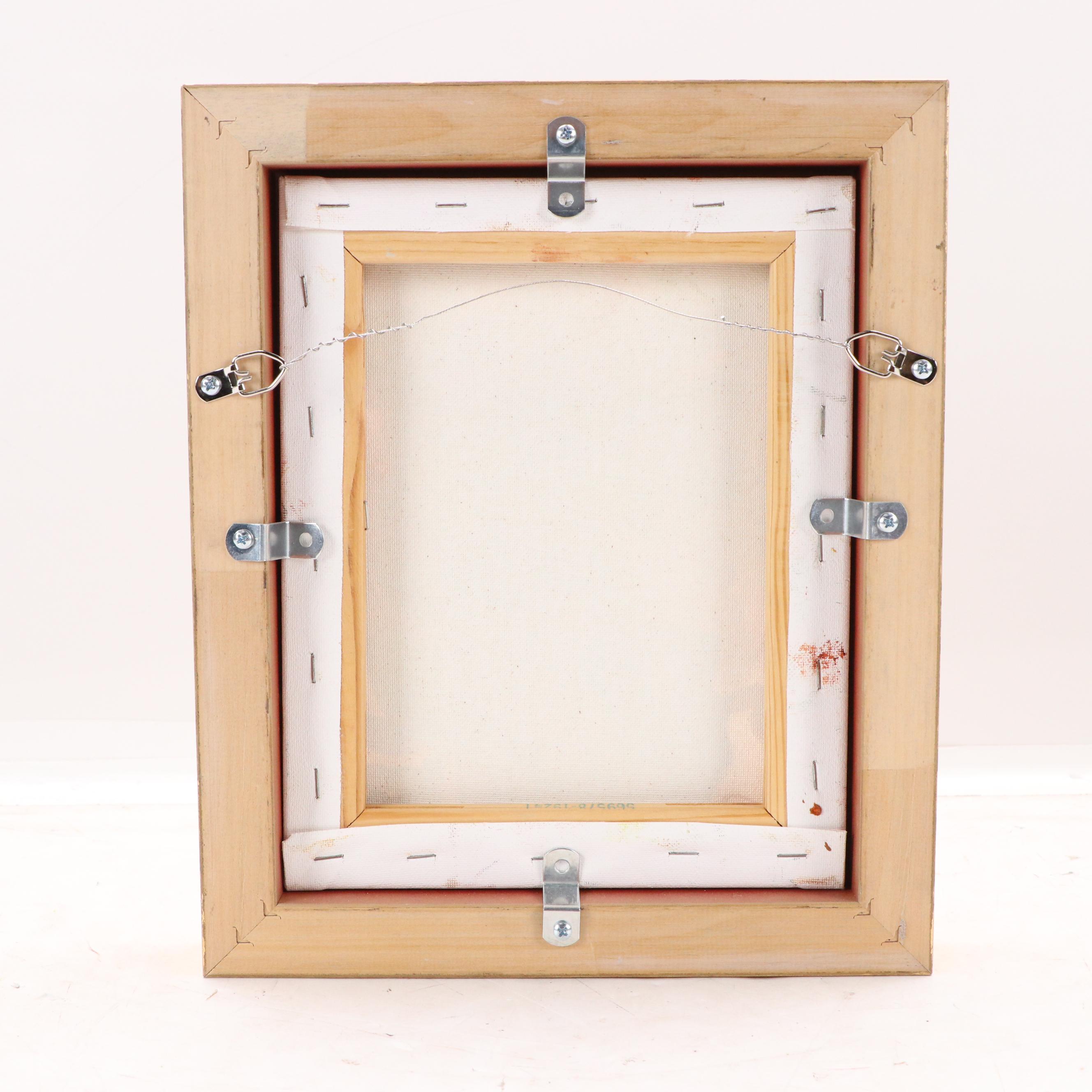 Autumnal Portrait Oil Painting of Woman in Hat