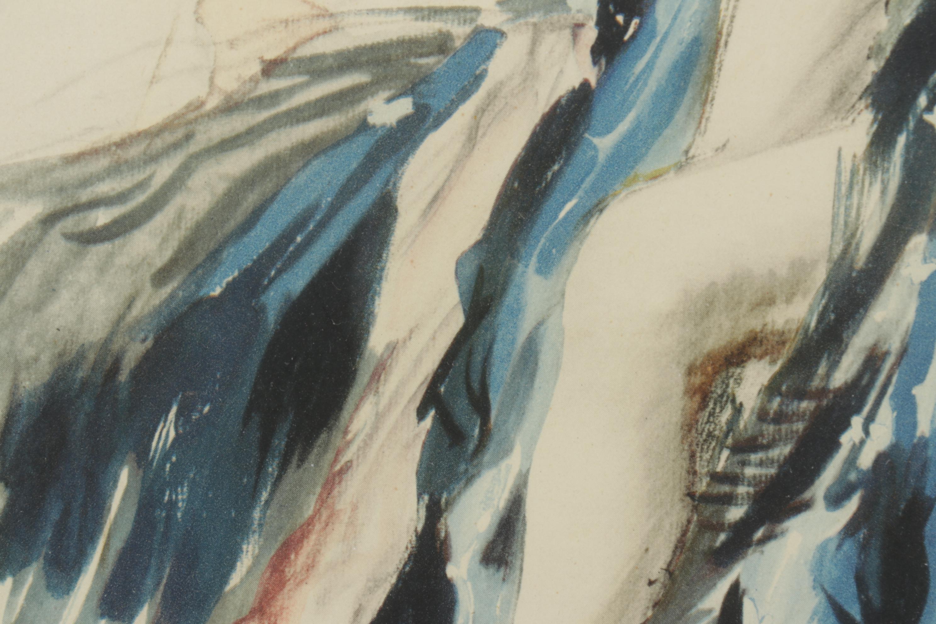 Giclée after Adrien Désiré Étienne "Veiled Nudity"