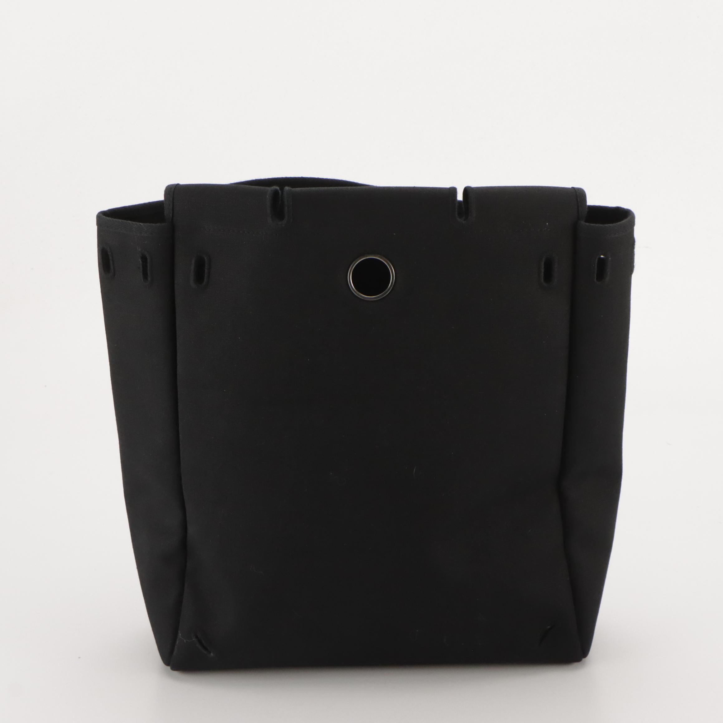 Hermès Herbag à Dos Convertible Backpack in Noir Canvas Toile & Calfskin Leather
