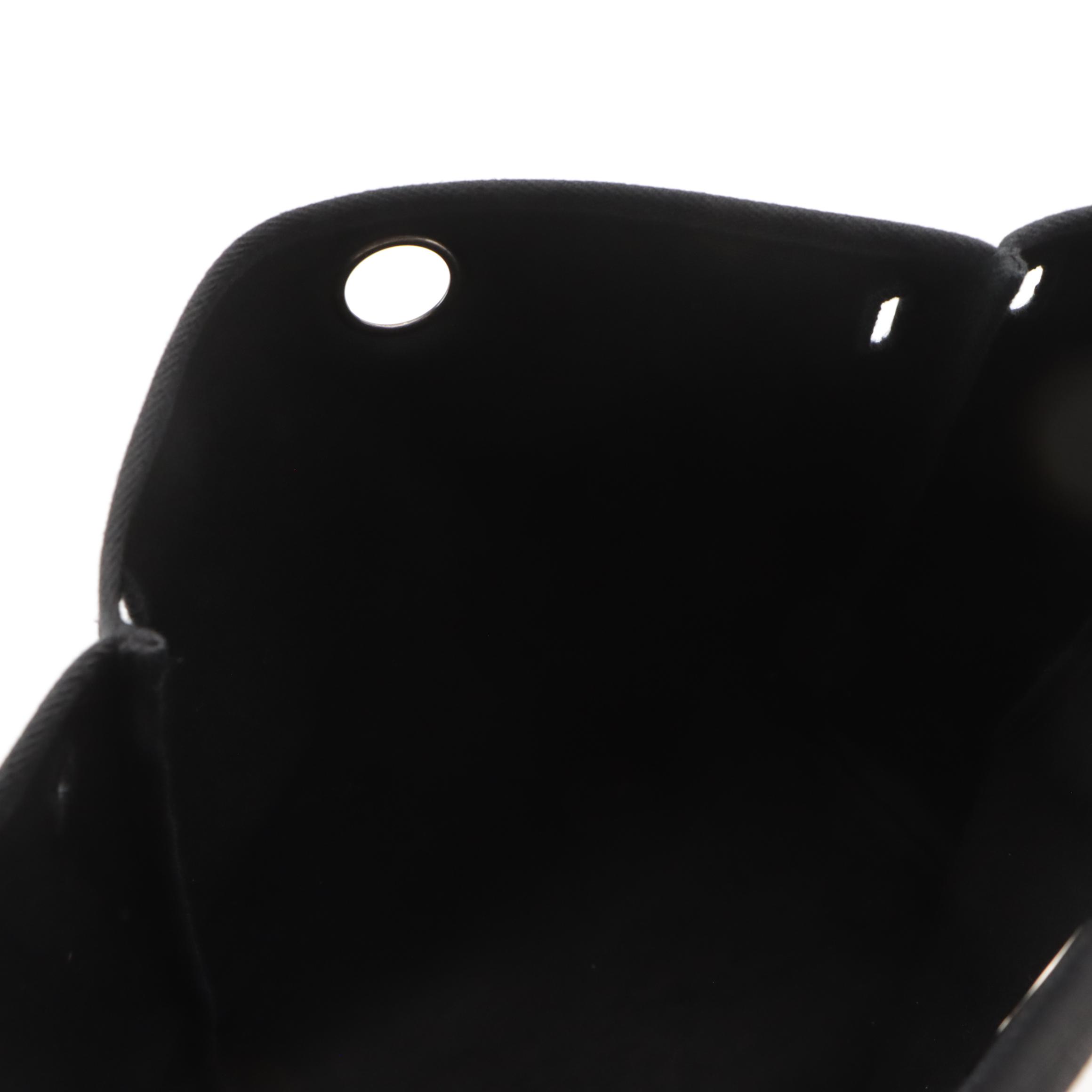 Hermès Herbag à Dos Convertible Backpack in Noir Canvas Toile & Calfskin Leather