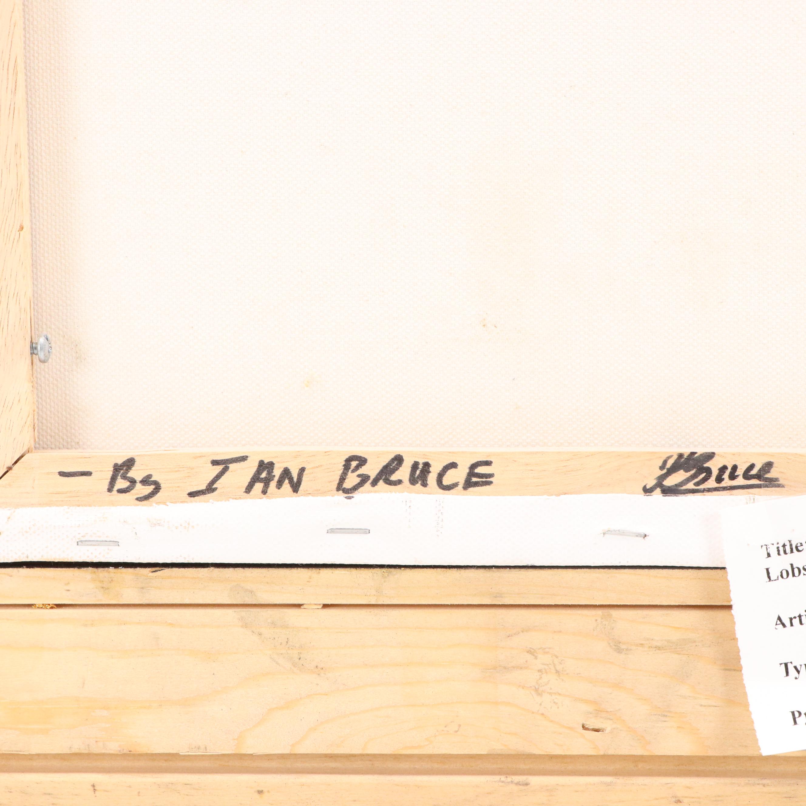 Ian Bruce Coastal Oil Painting "Rockport Lobster Boats"