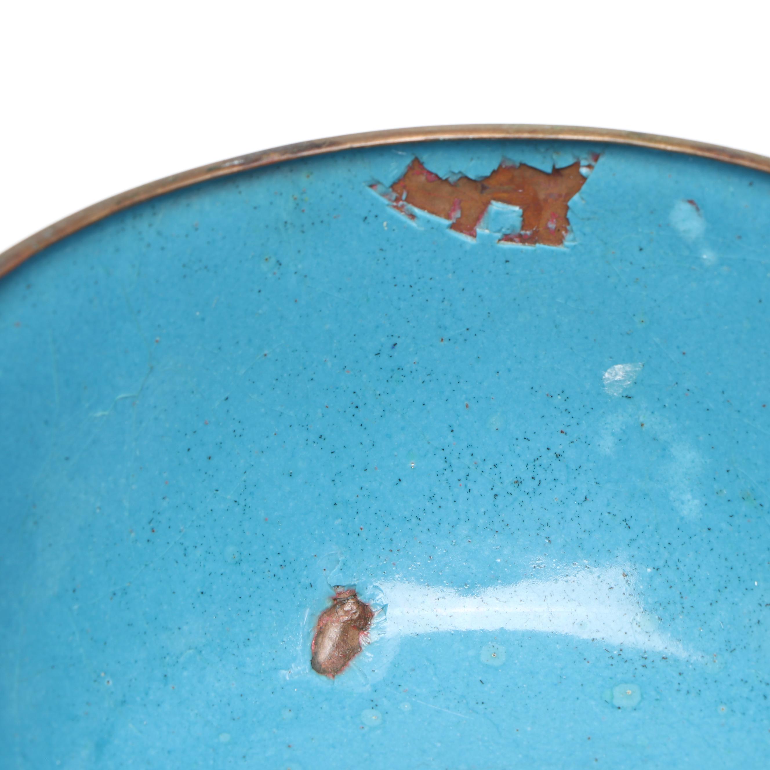 Chinese Cloisonné Enamel Metal Bowls and Vases