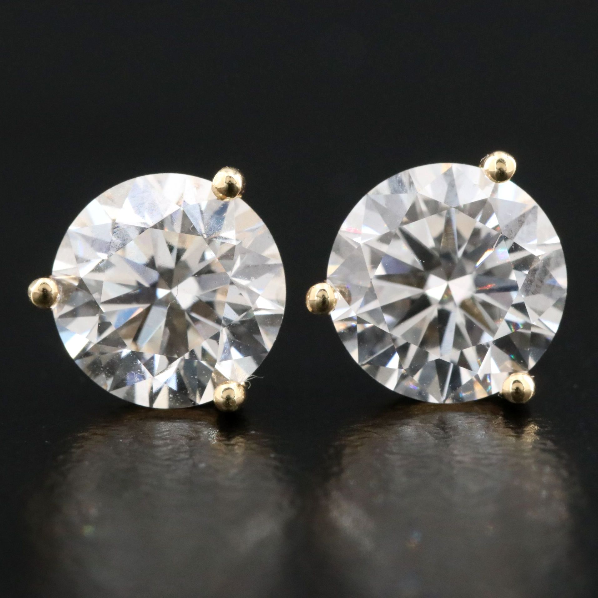 18K 3.00 CTW Lab Grown Diamond Stud Earrings