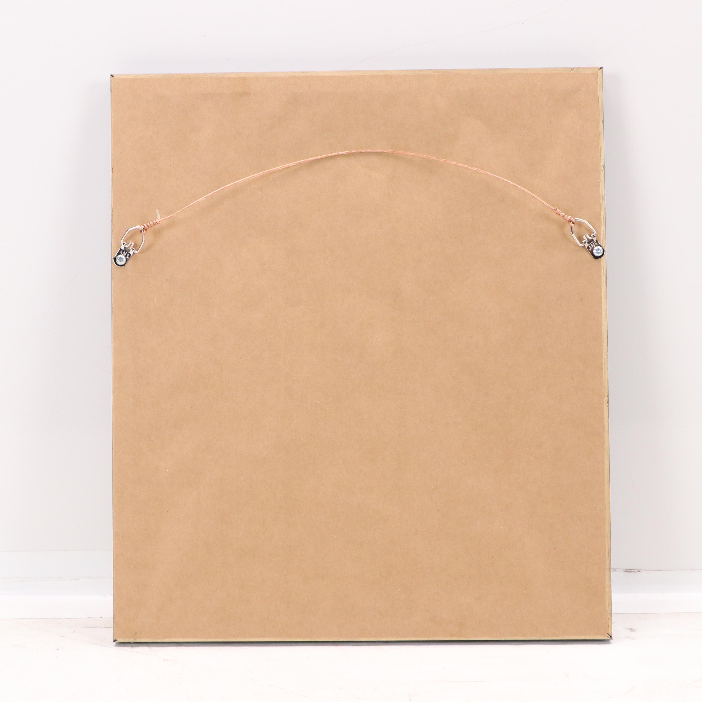 Nolan Ryan Signed Texas Rangers Baseball Print in Matted Frame, Beckett