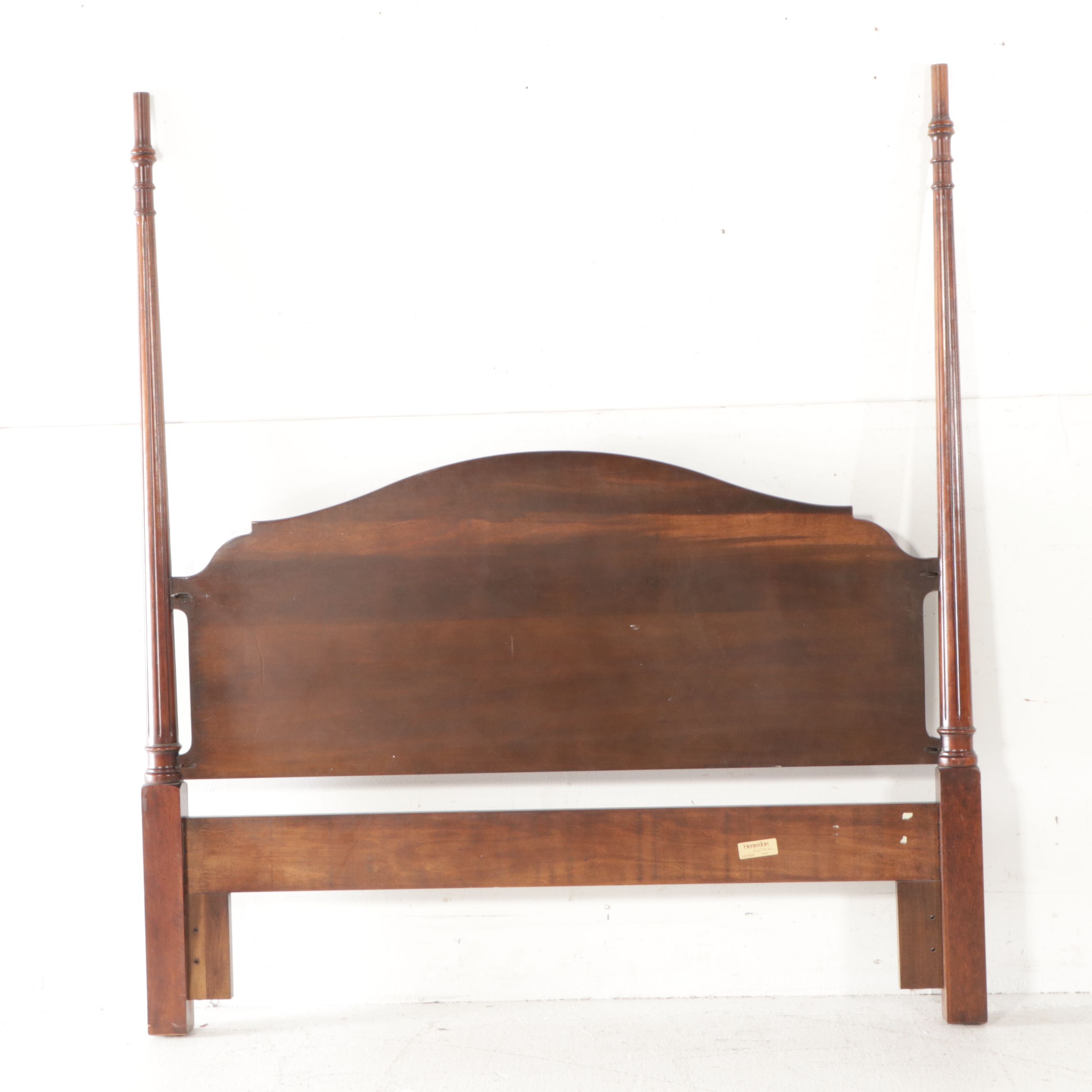 Henredon Four-Poster Mahogany Queen Bed and Ethan Allen Bedding