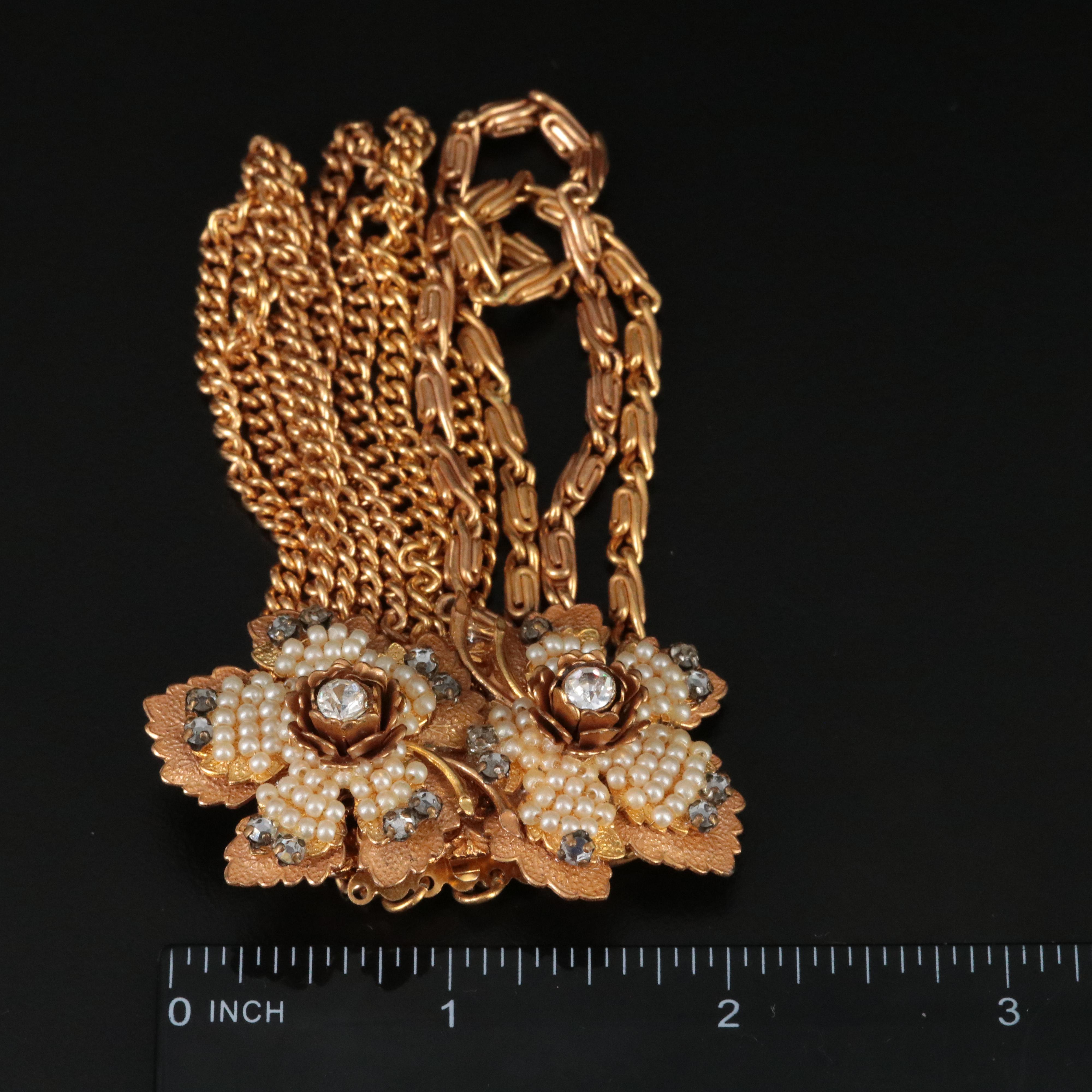 Vintage Rhinestone and Faux Pearl Jewelry Collection