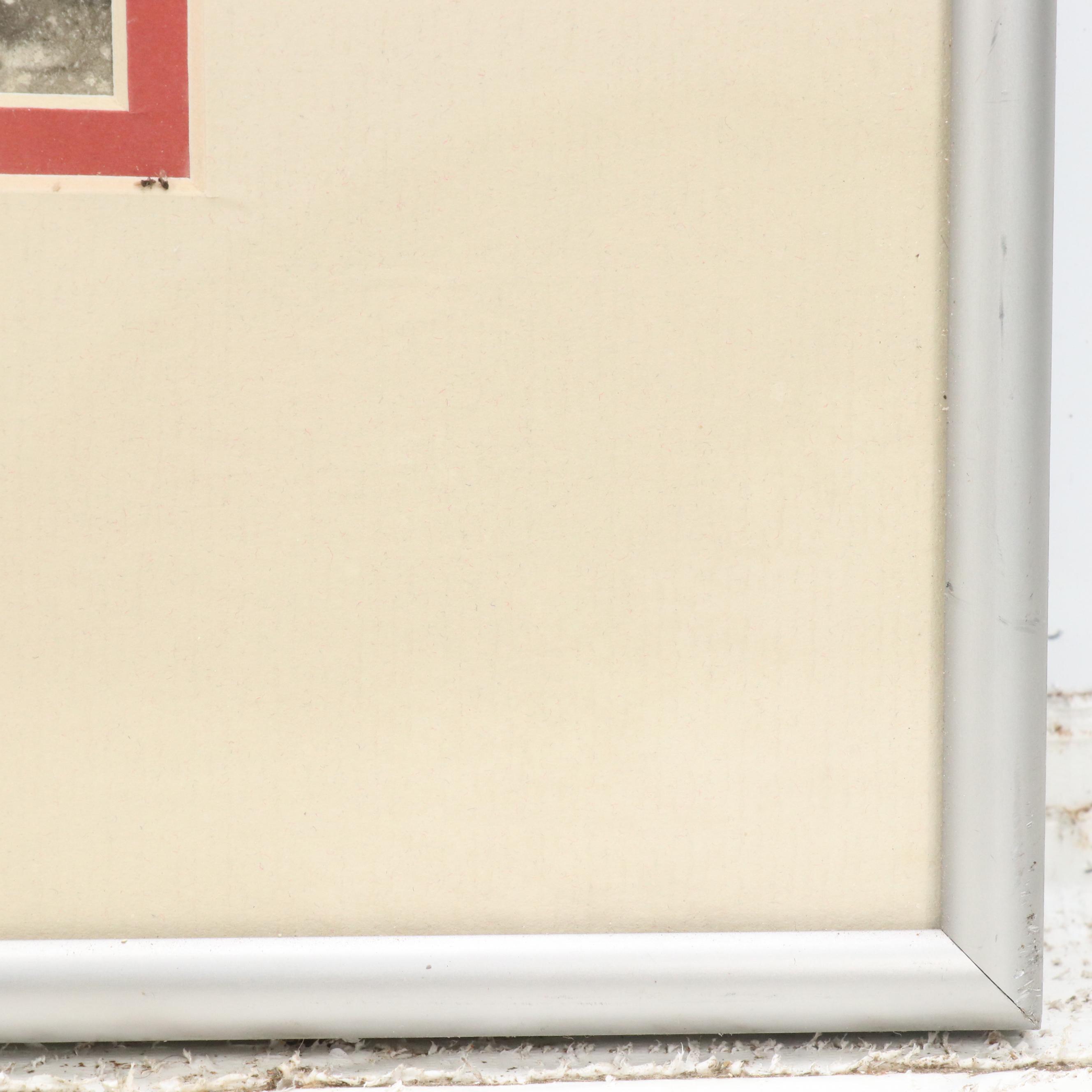 Victor De Pauw Abstract Watercolor Painting "Rock and Spray," 1958