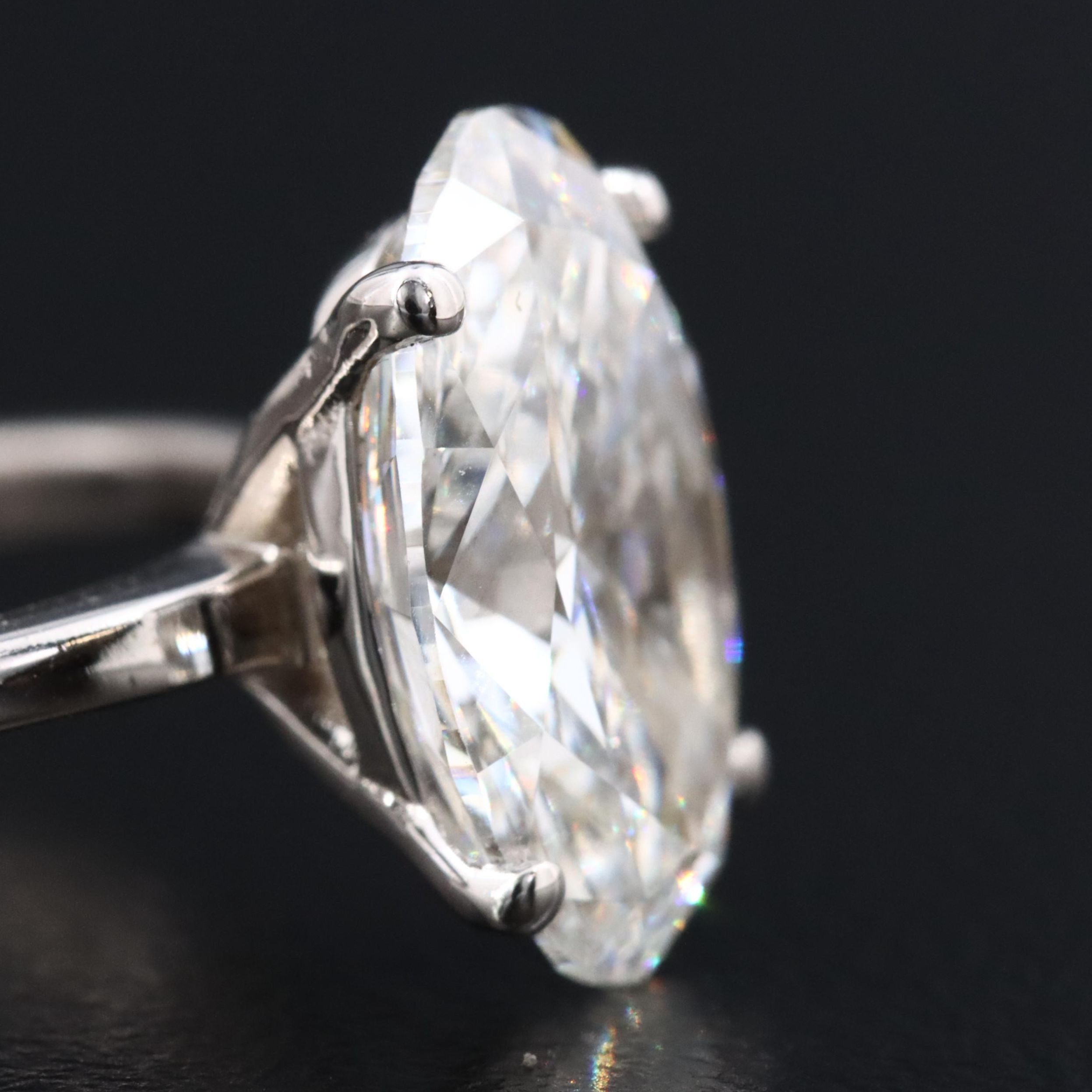 14K 3.02 CT Lab Grown Diamond Solitaire Ring with IGI Report