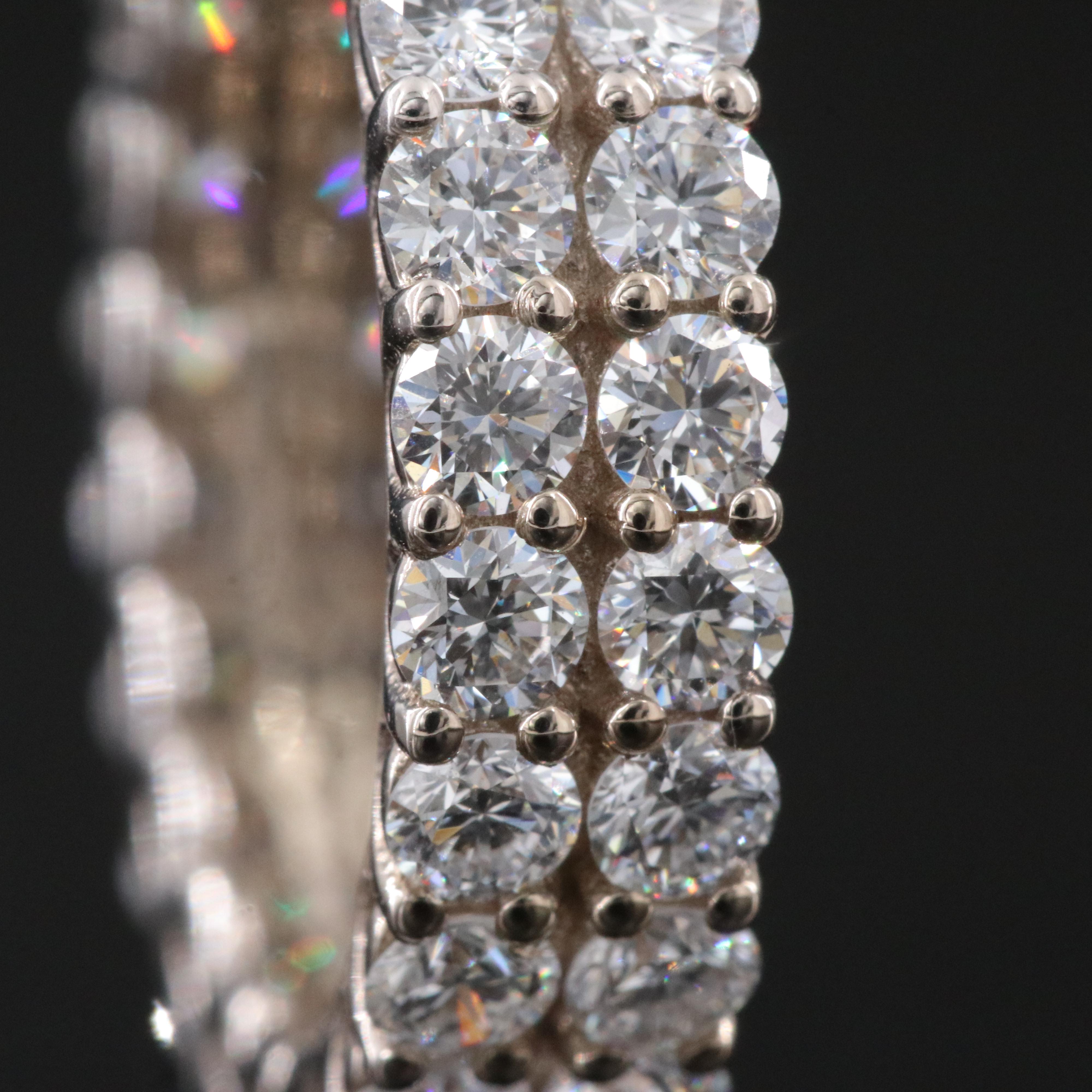 14K 3.62 CTW Lab Grown Diamond Eternity Band with IGI Report