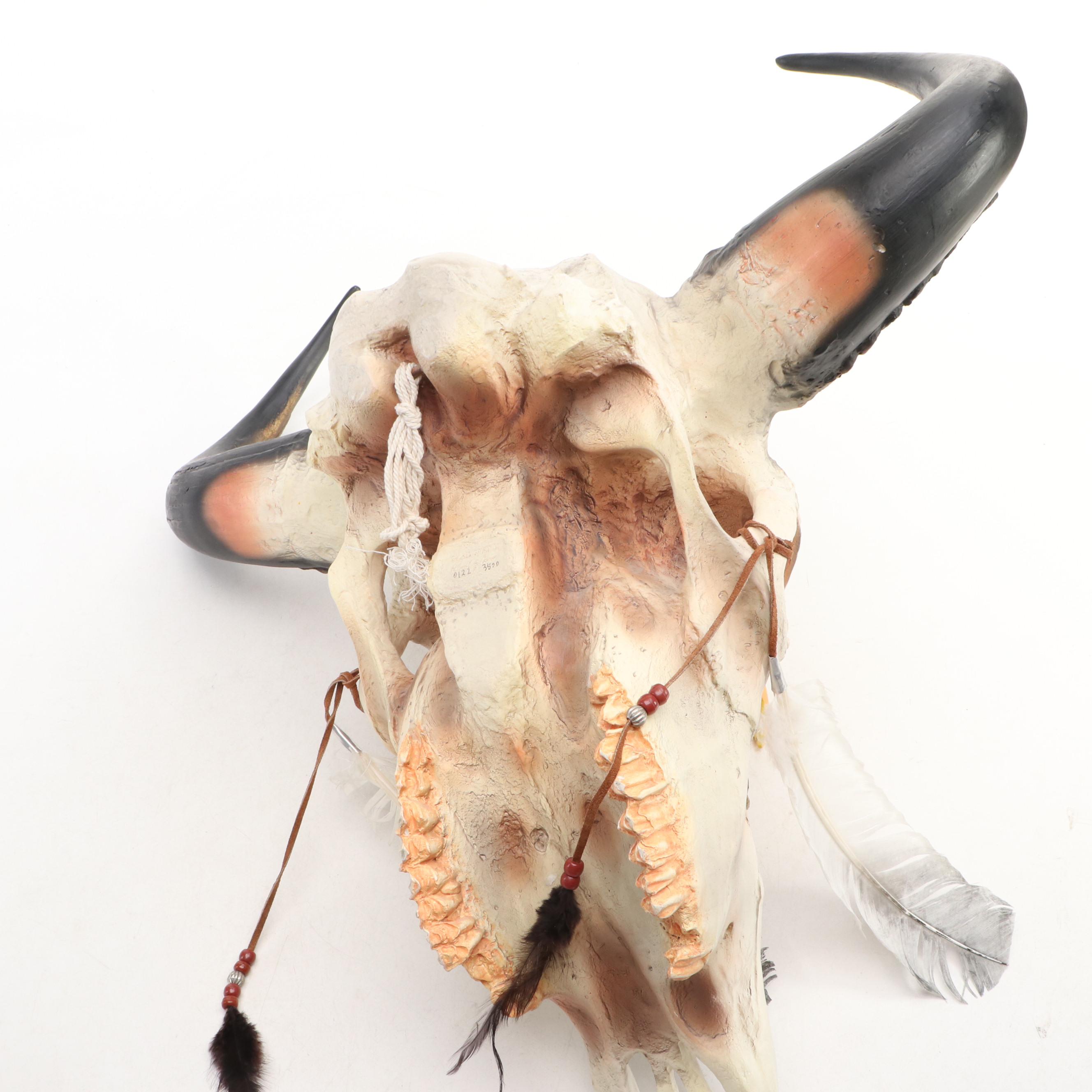 Paul R. Carrico "Sacred Spirit II" Ltd. Ed. Resin Bison Skull & Eagle Head