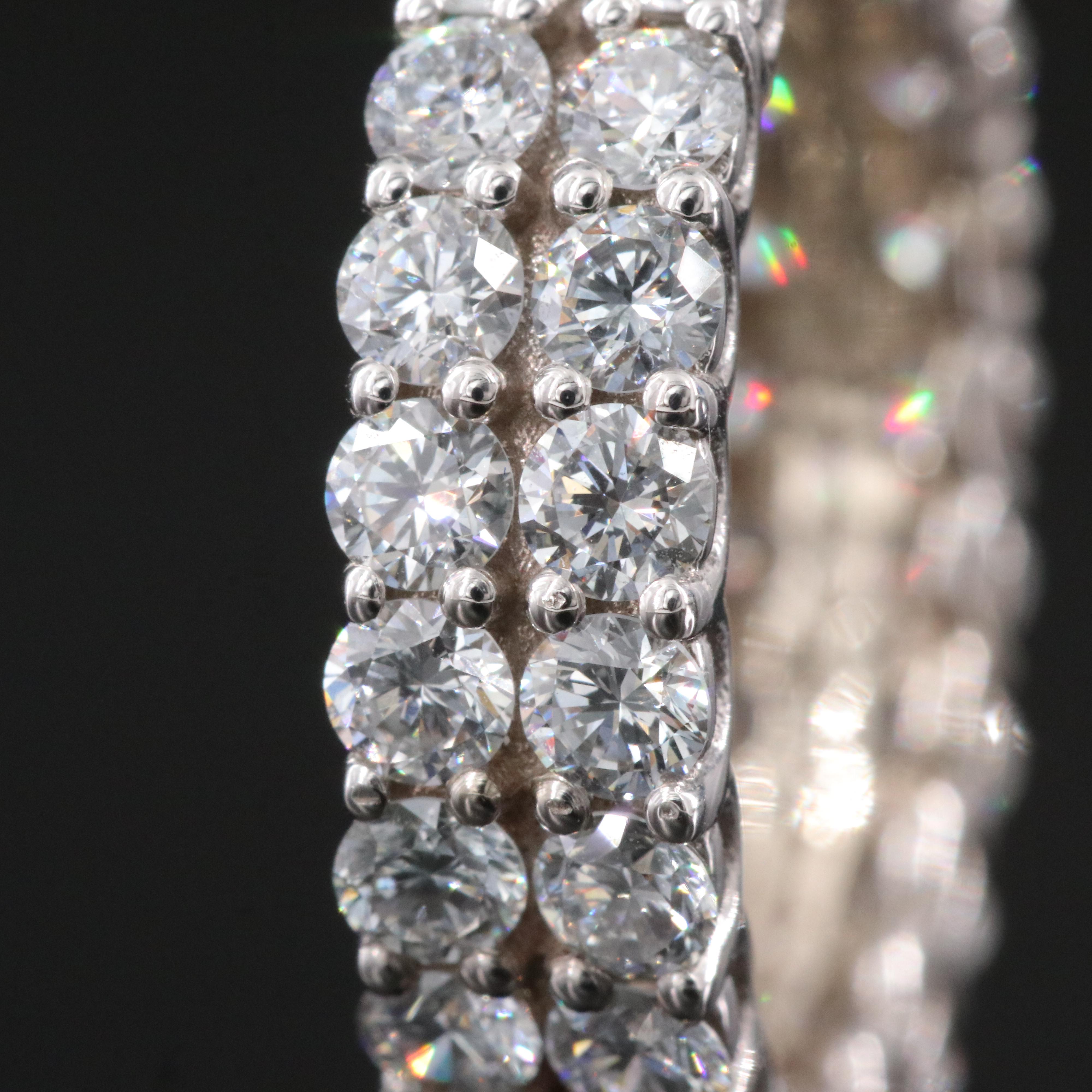 14K 3.62 CTW Lab Grown Diamond Eternity Band with IGI Report