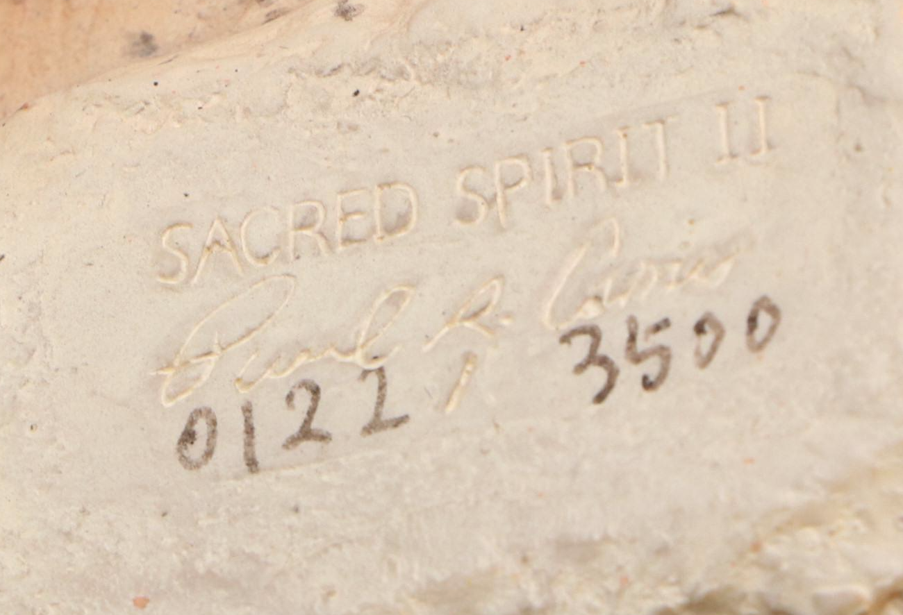 Paul R. Carrico "Sacred Spirit II" Ltd. Ed. Resin Bison Skull & Eagle Head