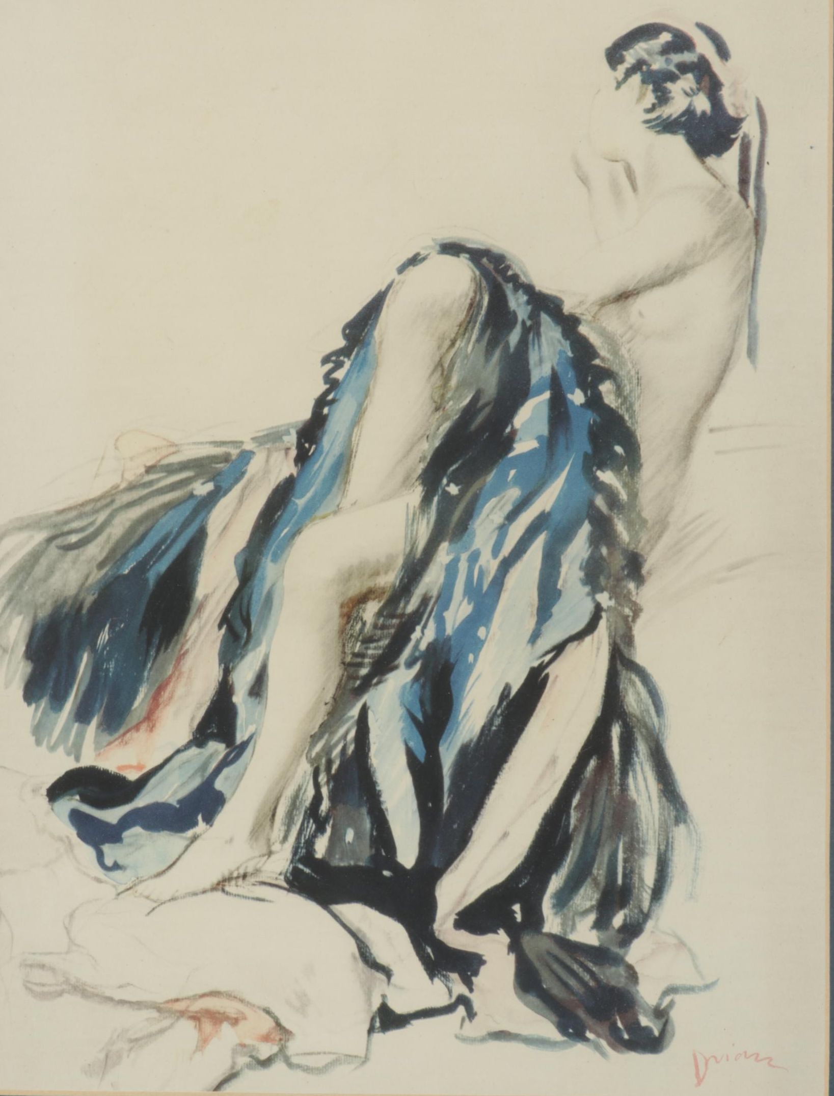 Giclée after Adrien Désiré Étienne "Veiled Nudity"