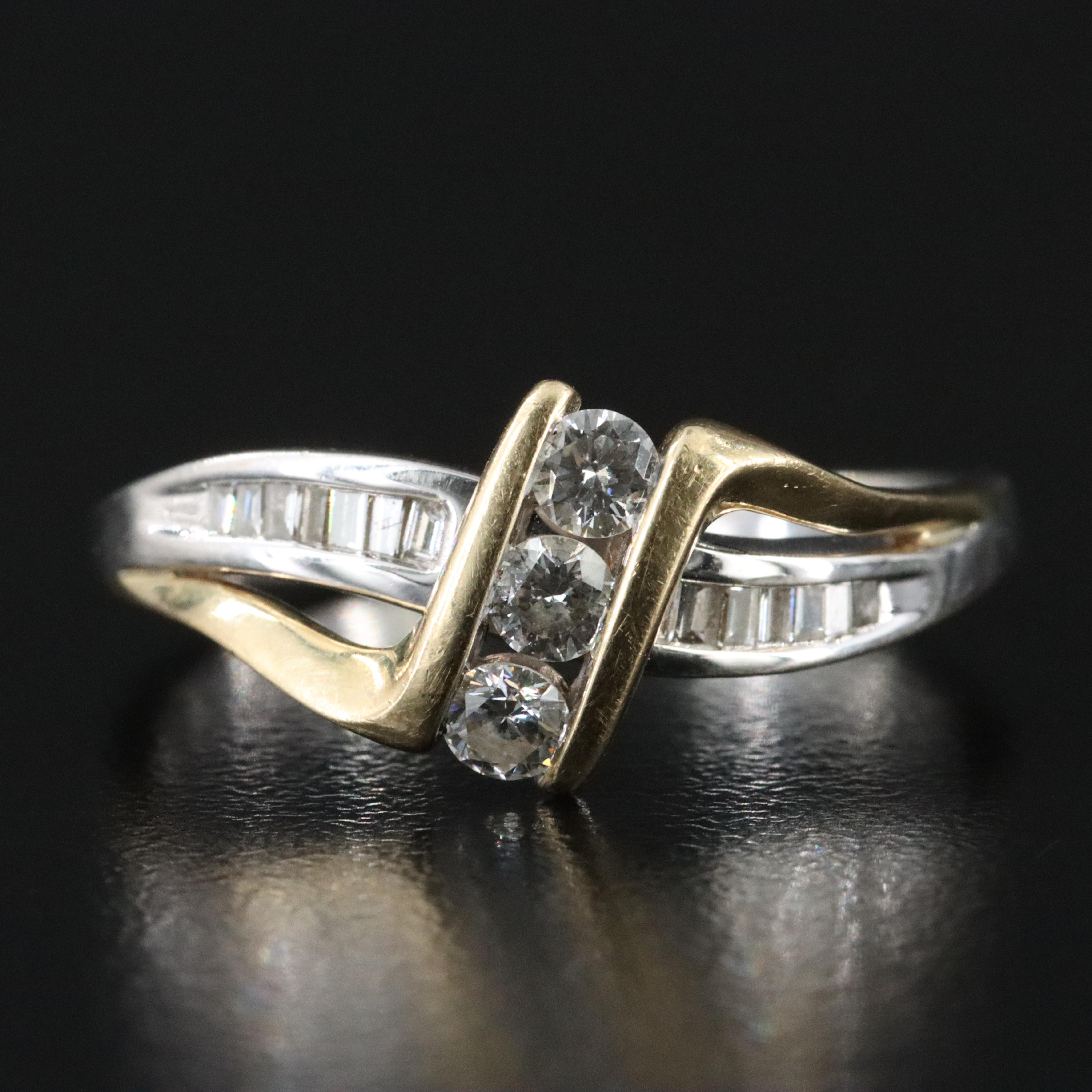 14K Two-Tone 0.49 CTW Diamond Ring