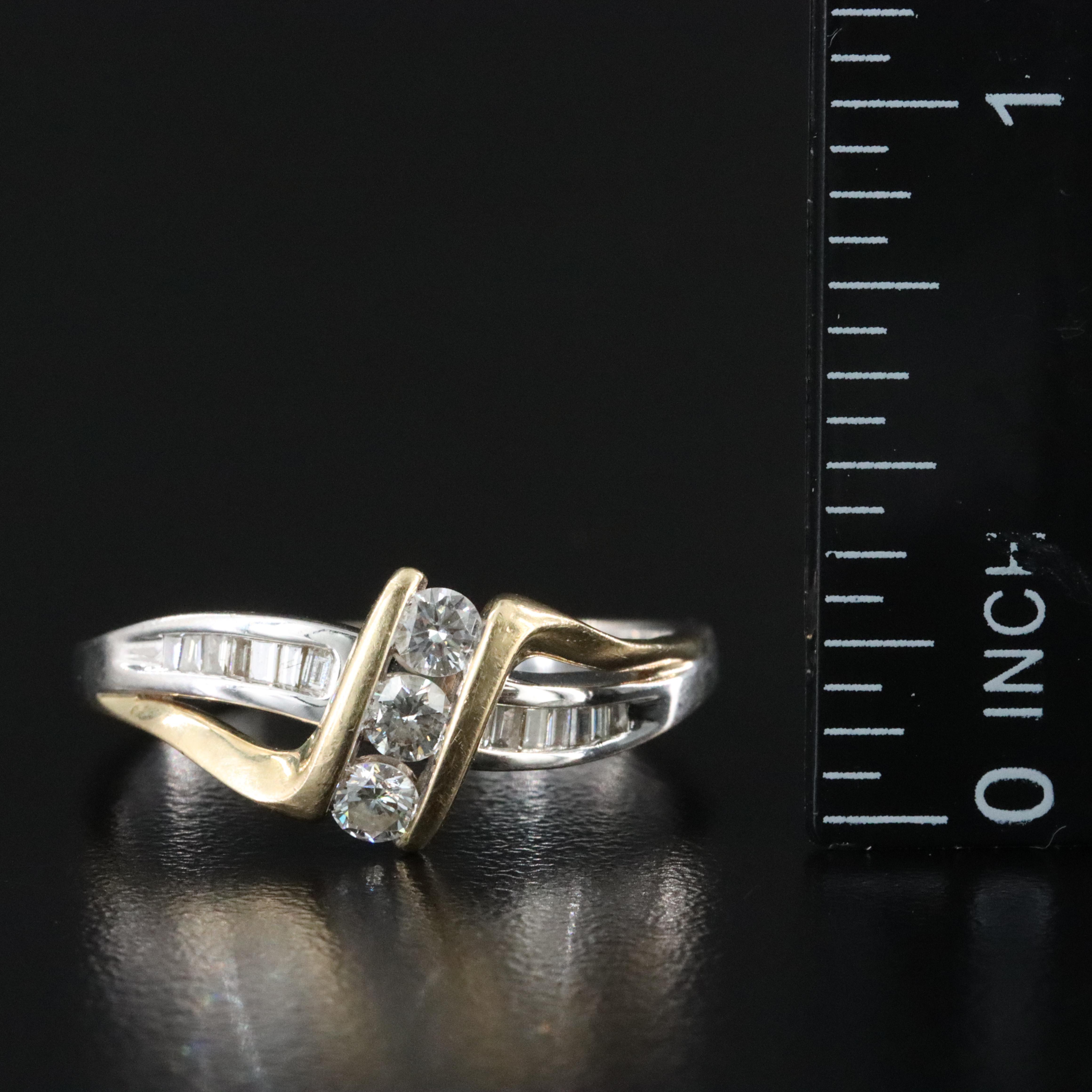 14K Two-Tone 0.49 CTW Diamond Ring