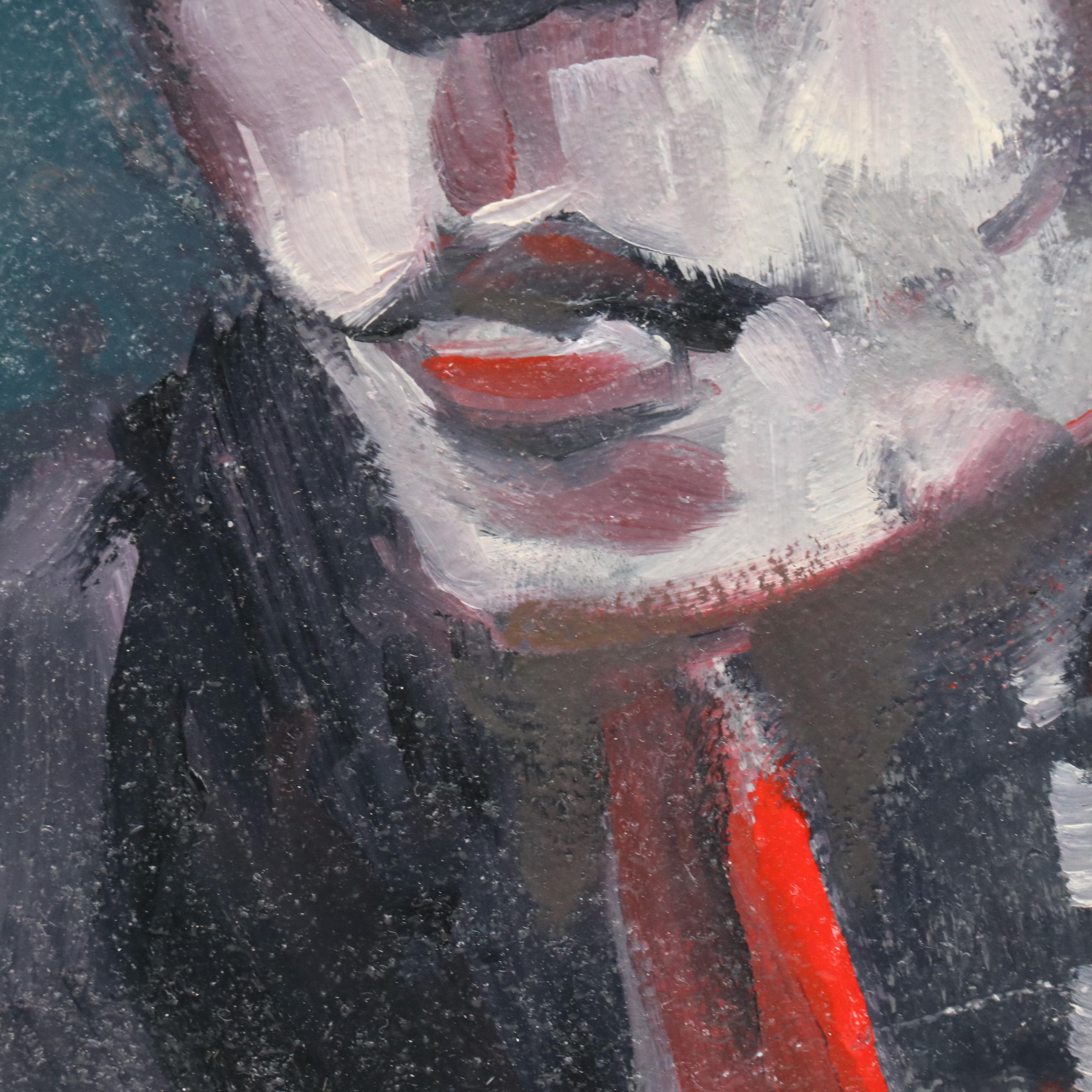 Alex Chavez Stylized Oil Portrait "Dead Joe," 2019