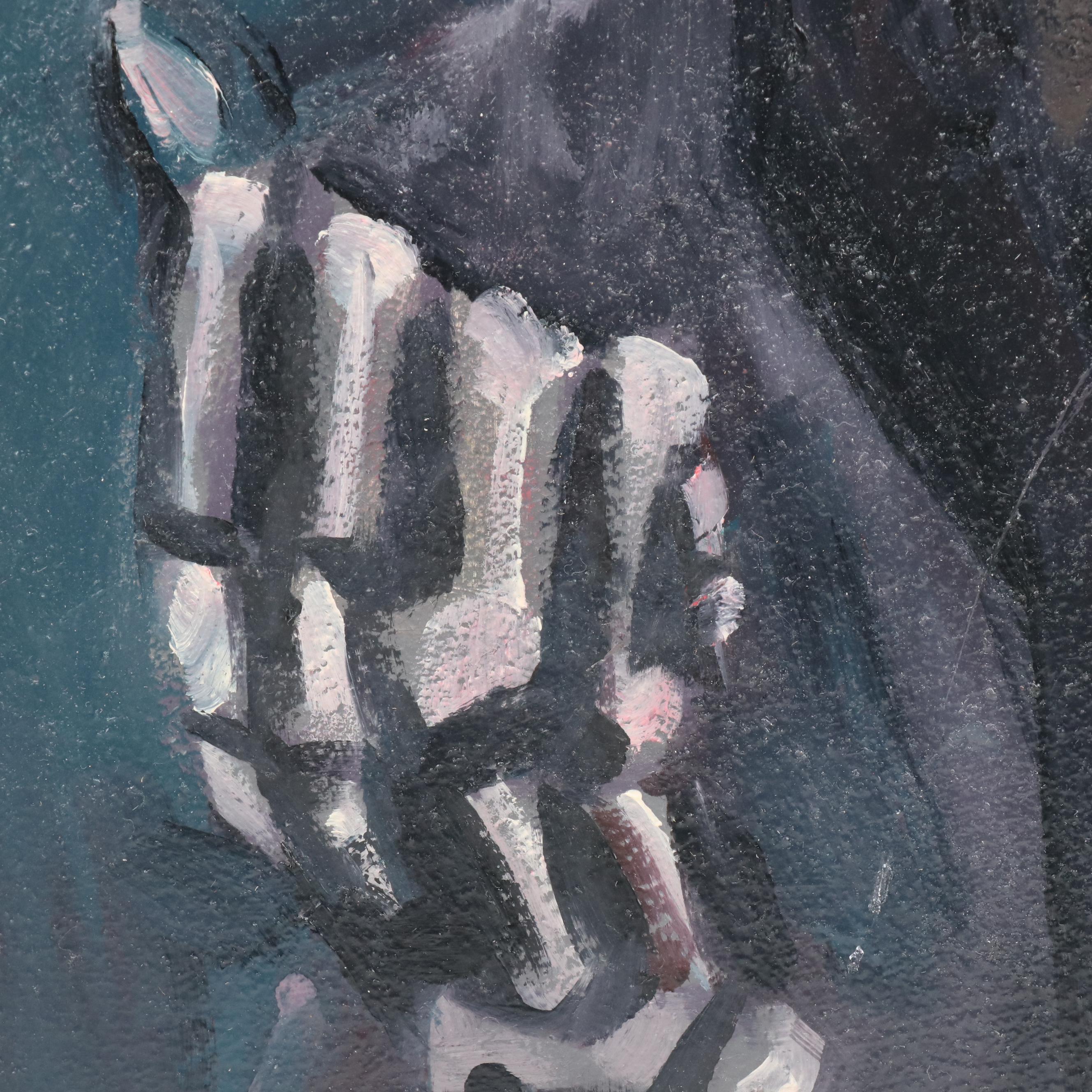 Alex Chavez Stylized Oil Portrait "Dead Joe," 2019