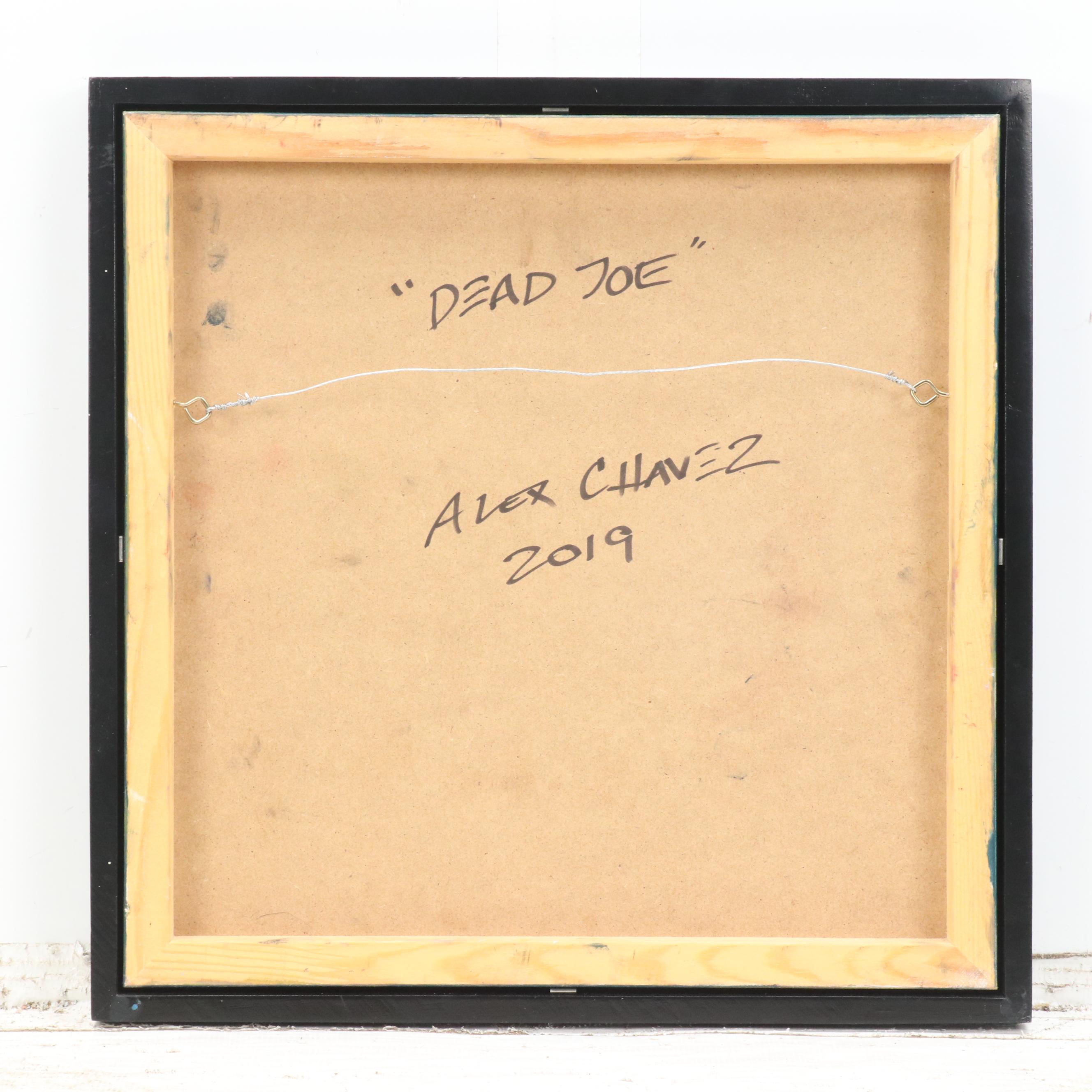 Alex Chavez Stylized Oil Portrait "Dead Joe," 2019