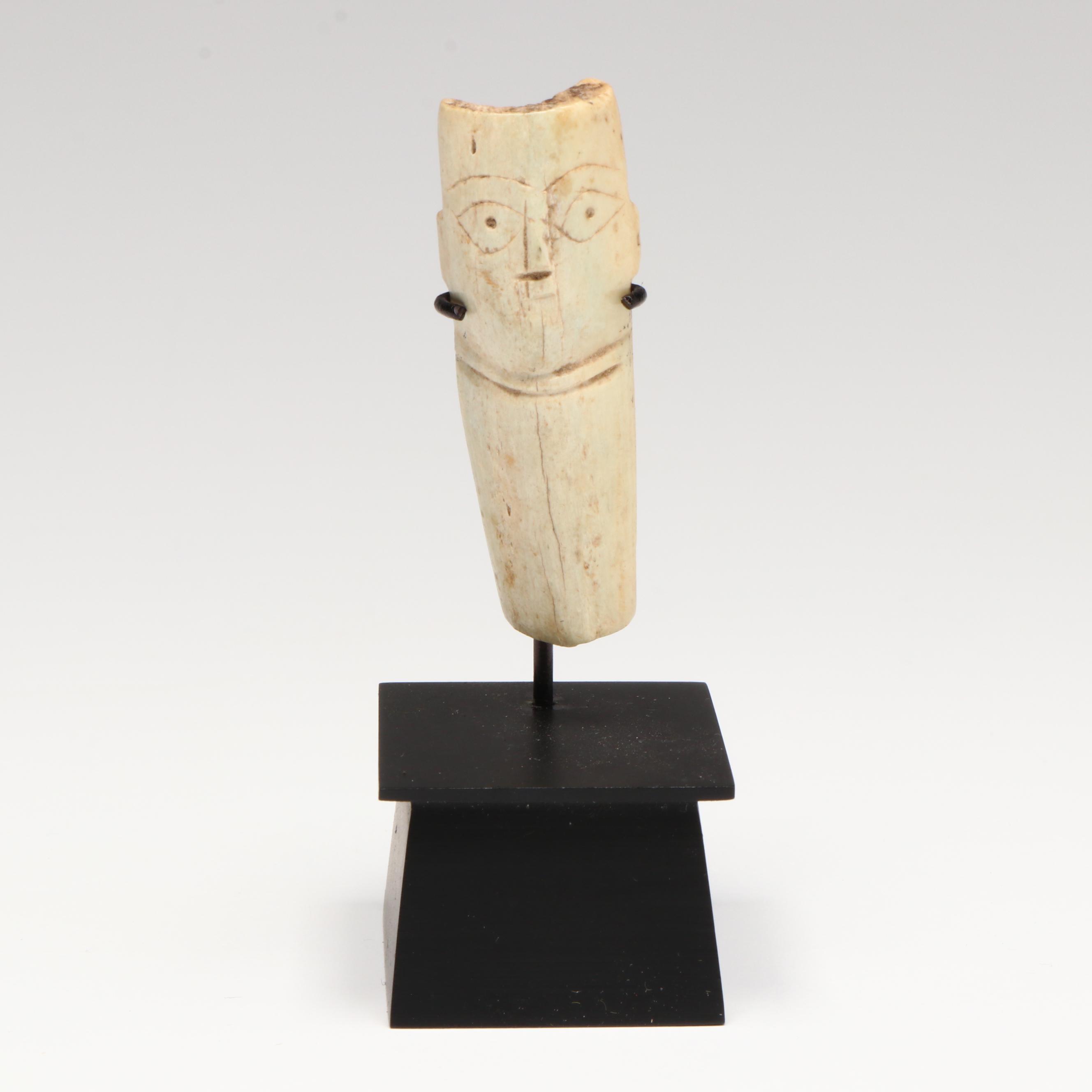 Ancient Egyptian Coptic Bone Head, Circa 5th Century