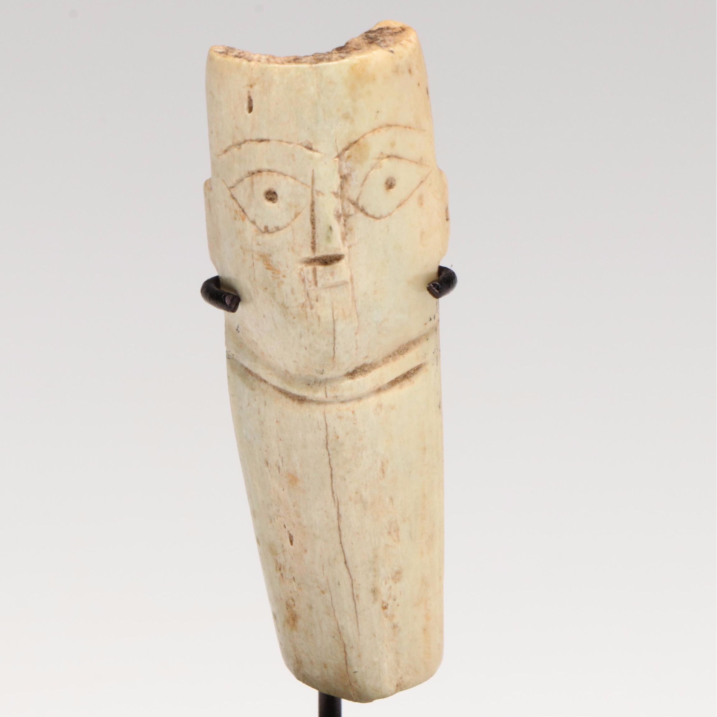 Ancient Egyptian Coptic Bone Head, Circa 5th Century