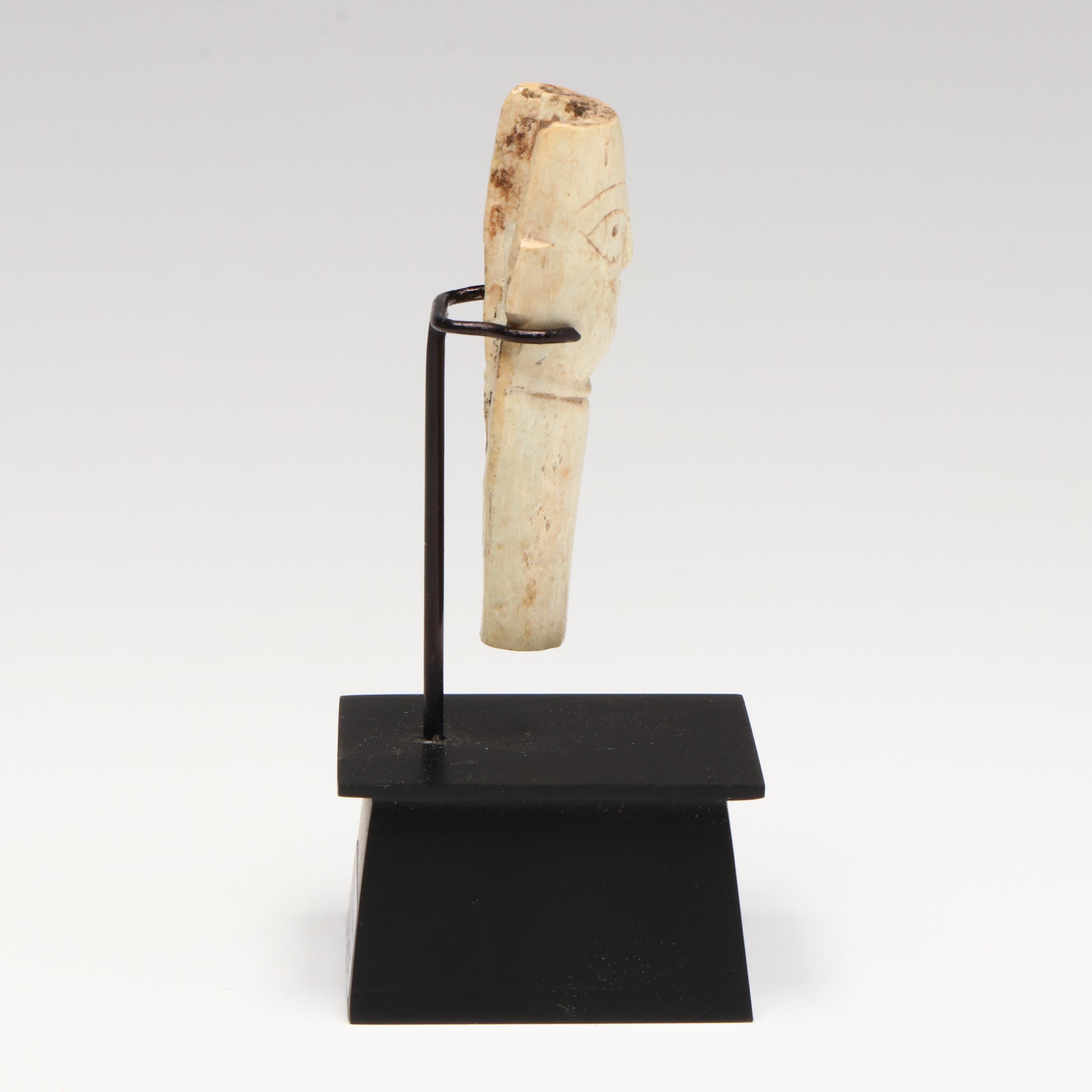 Ancient Egyptian Coptic Bone Head, Circa 5th Century