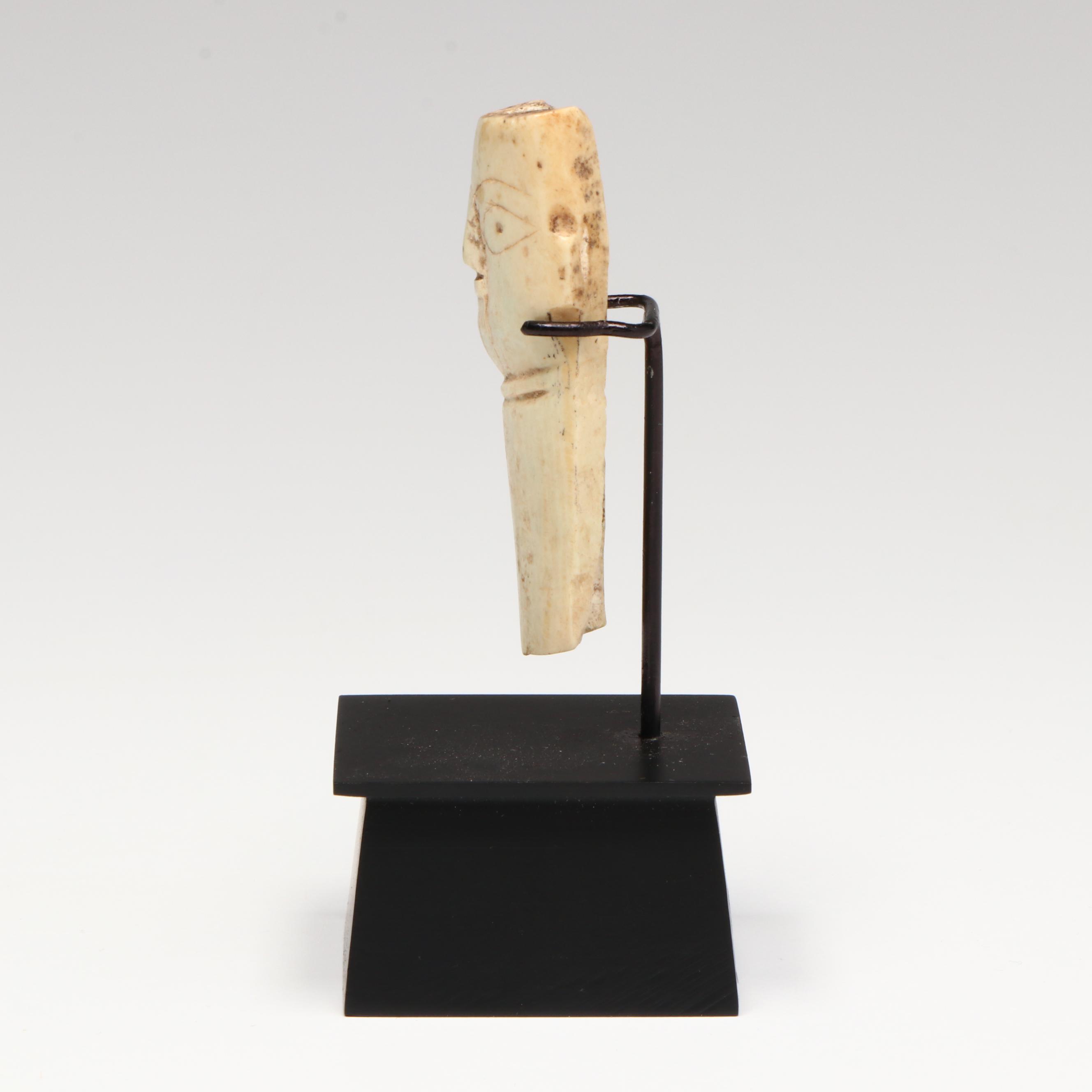 Ancient Egyptian Coptic Bone Head, Circa 5th Century